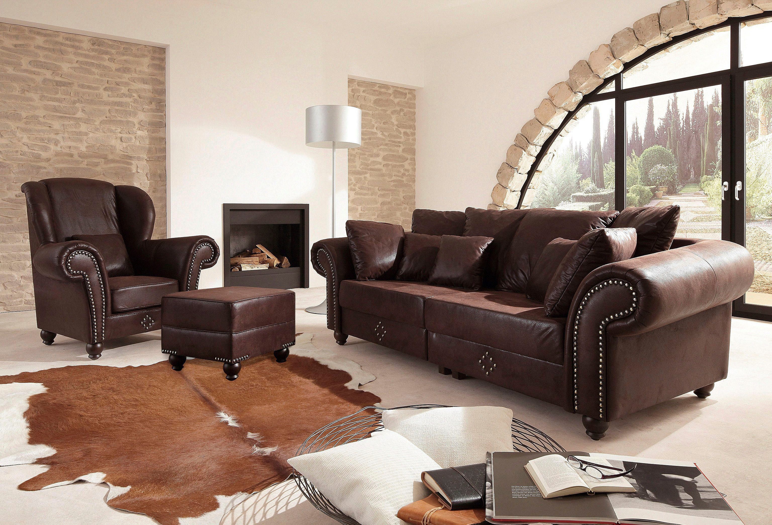 Home affaire Big-Sofa King George Mega Sofa, viel Platz, Federkern