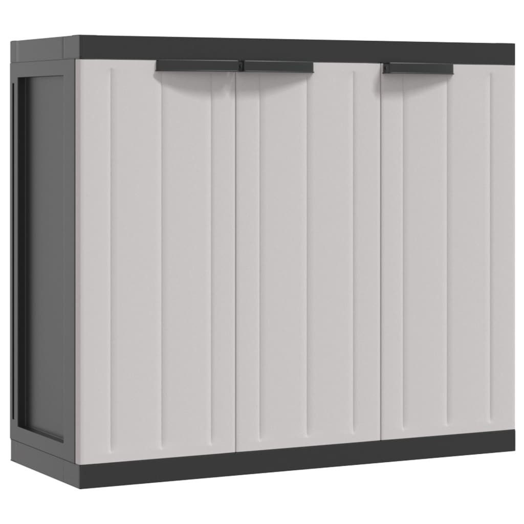 vidaXL GartenGeräteschrank Geräteschrank Gartenschrank Grau und