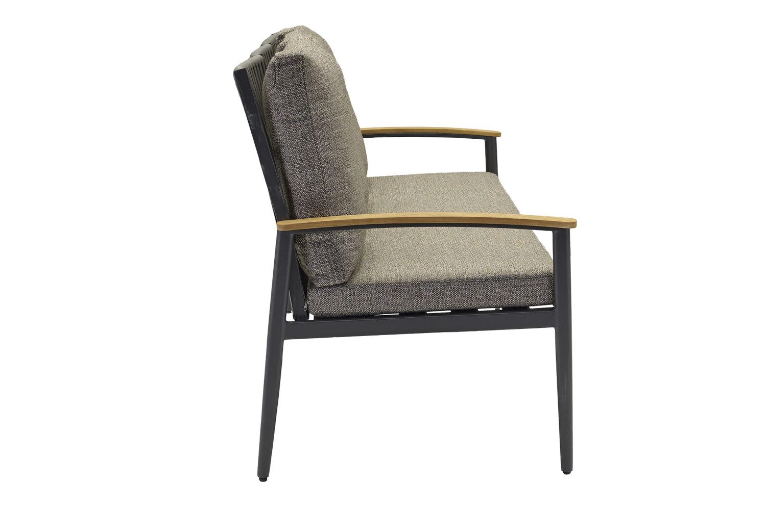 dasmöbelwerk Loungesofa Loungesofa Phoenix 3-Sitzer 160cm Gartensofa mit Polster Teak Rope