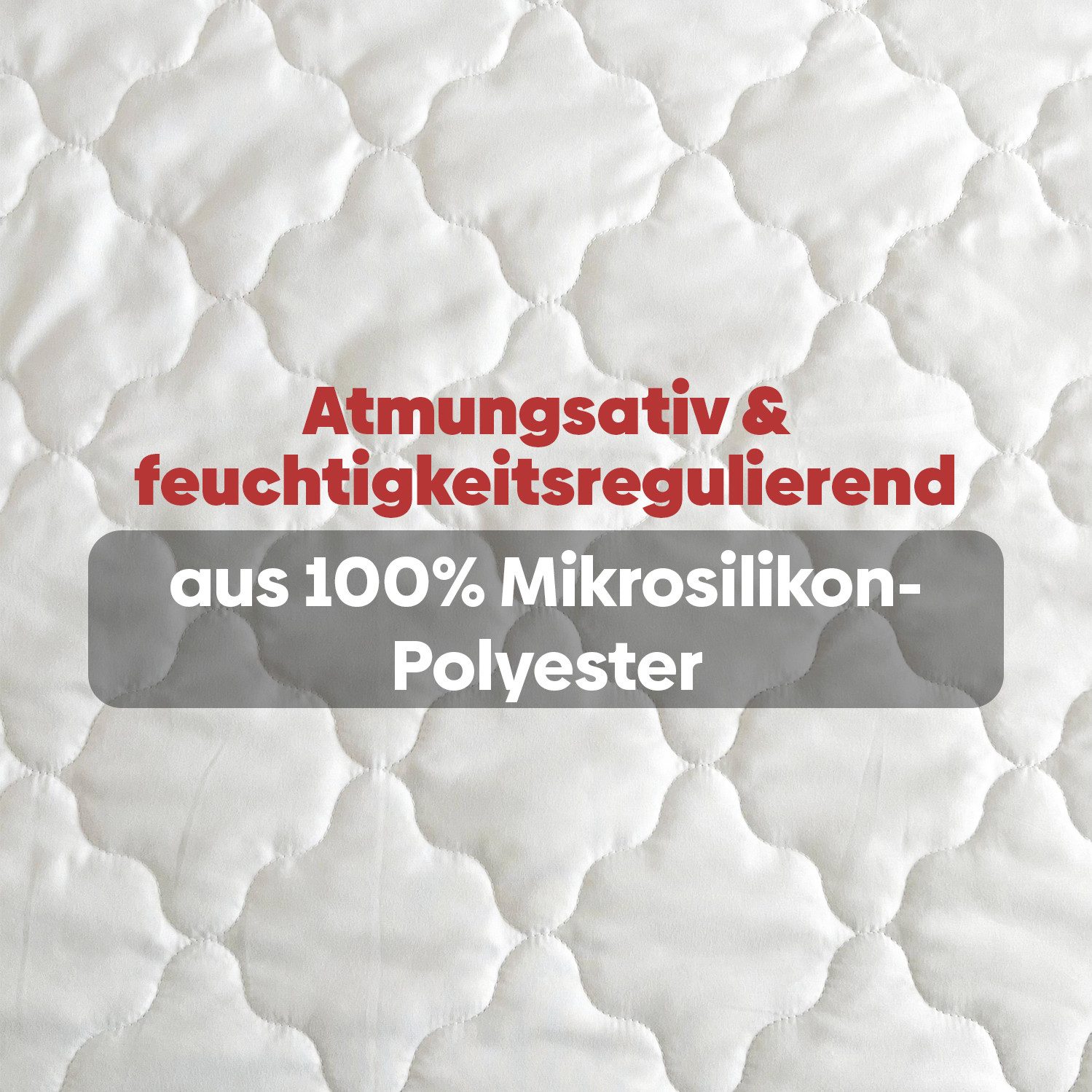 Matratzenauflage Gesteppter Matratzenschoner Matratzenbezug Topper Boxspringbett Eve Textile GmbH, Matratzentopper, Matratzenhülle, Milbenbezug, bis 25cm Matrat – Bild 5 von 5