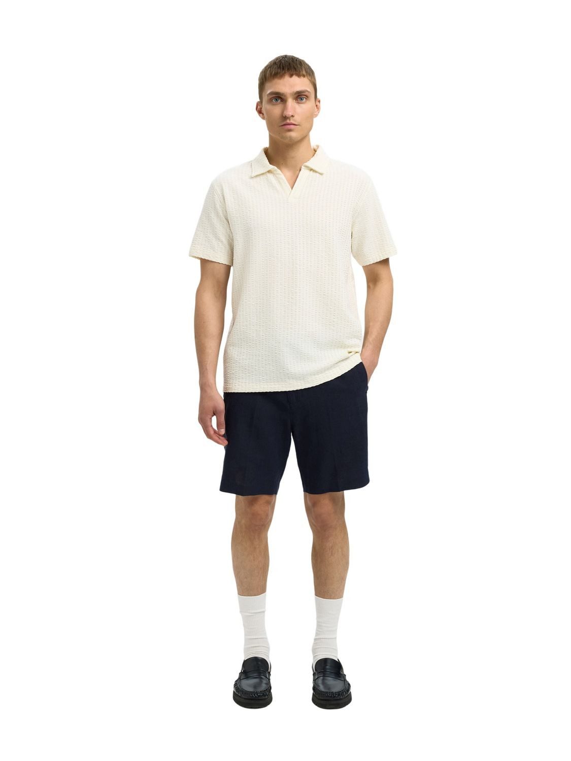 SELECTED HOMME Bermudas SLMREGULAR-LEROY LINEN aus Leinenmix