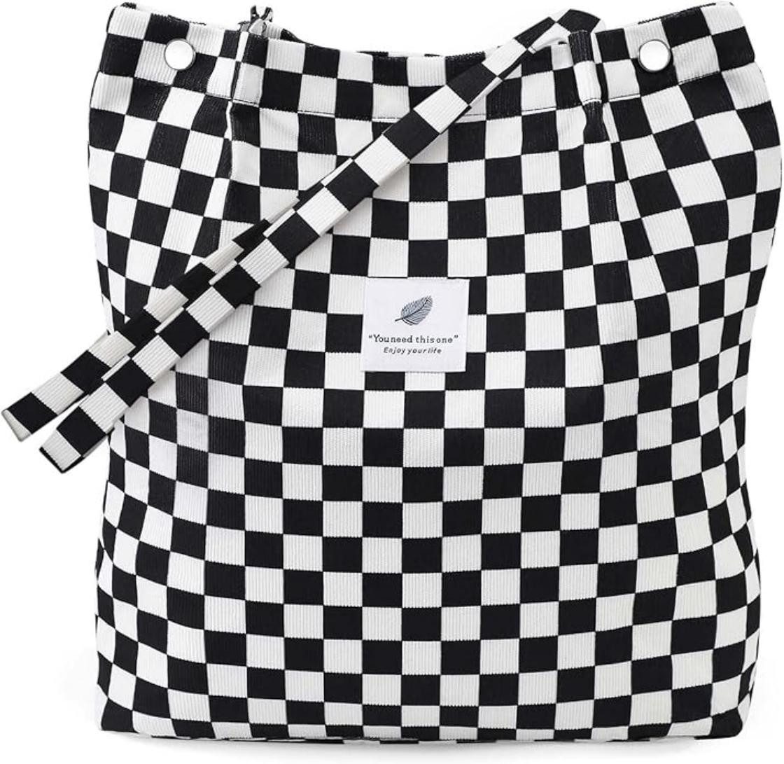 Coonoor Schultertasche Damen Grosse Kapazität Canvas Tasche Tote Handtasche