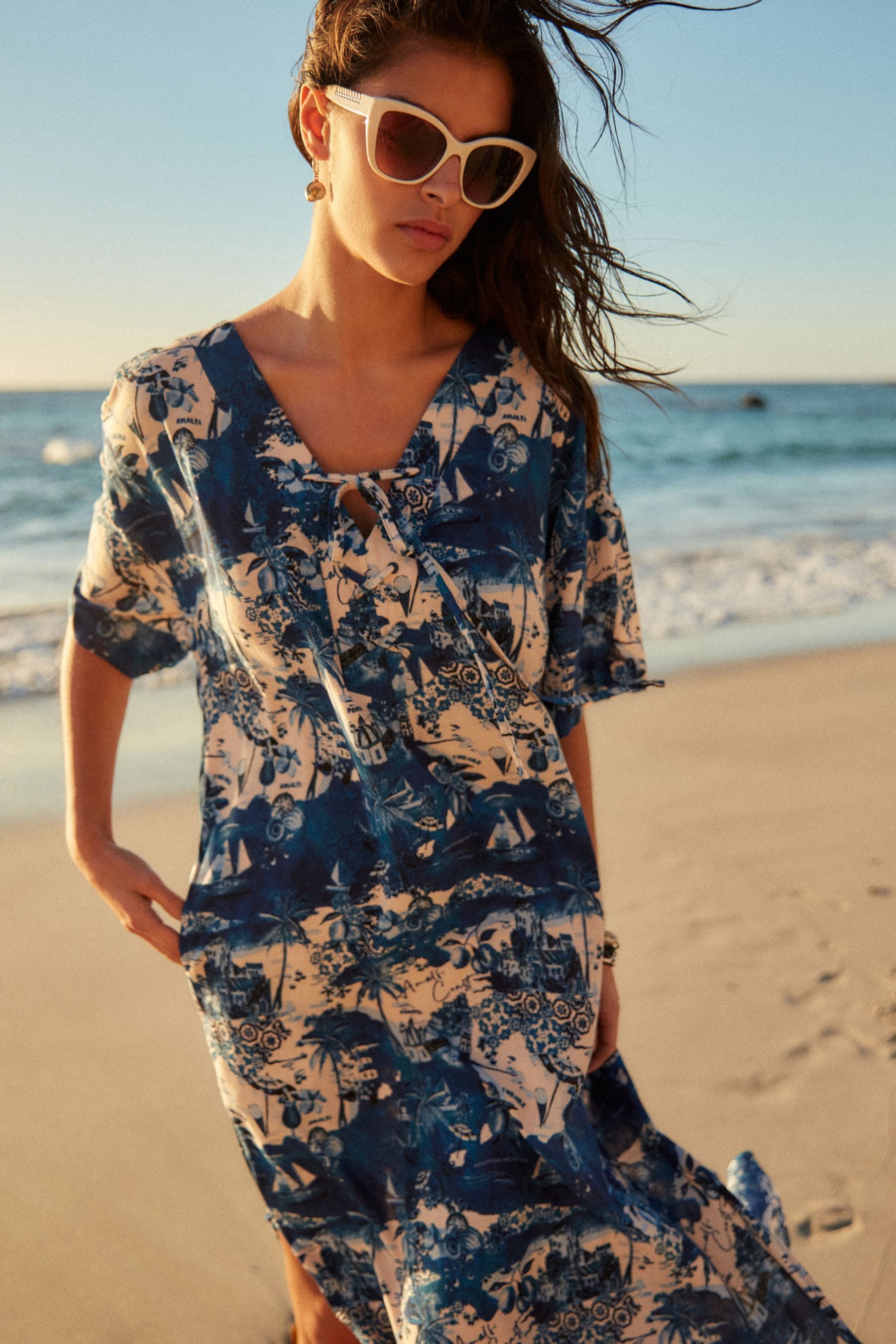 Maxikleid Sommerliches Kaftan-Maxikleid, Petite