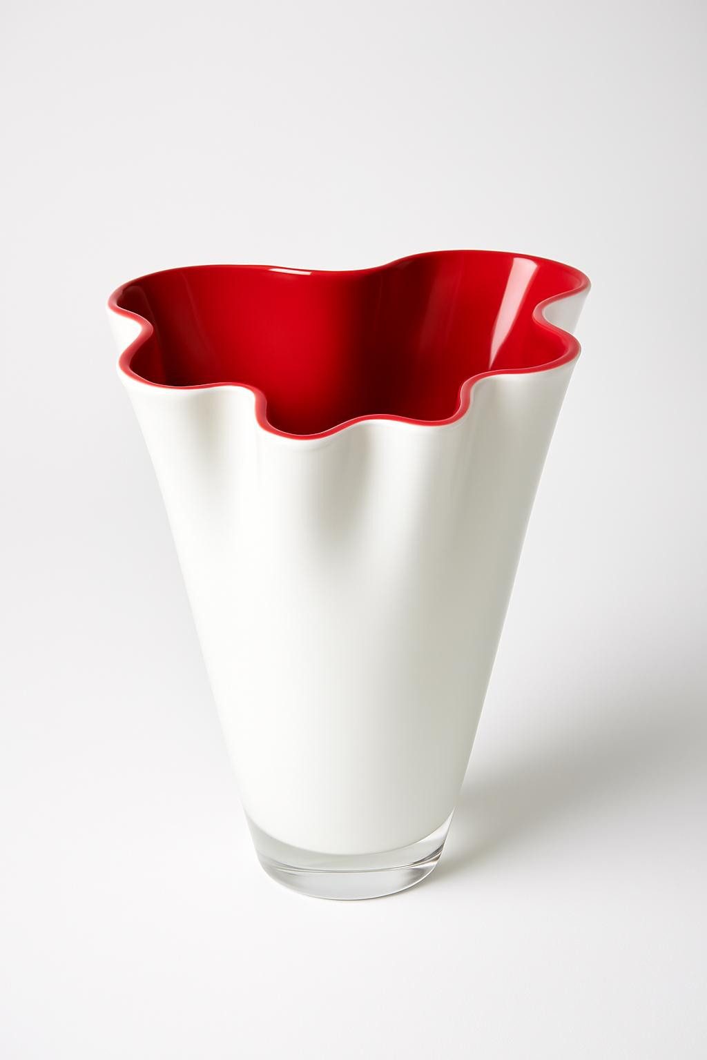 Signature Home Collection Tischvase Glasvase gewellt günstig online kaufen