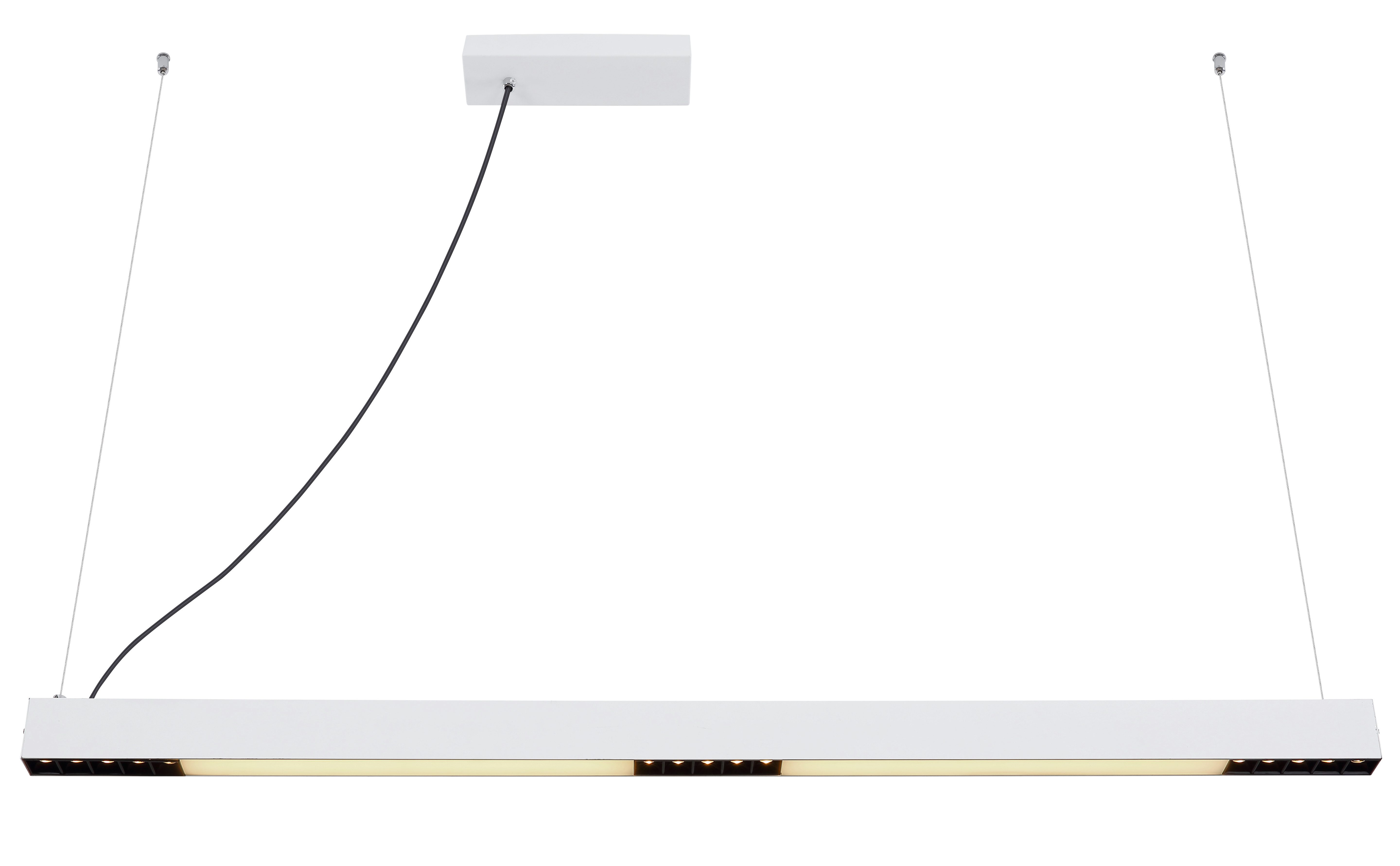GLOBO LIGHTING Hängeleuchte HODARI, LED fest integriert, Weiß-aluminium Hängeleuchte mit RGB LED, Fernbedienung