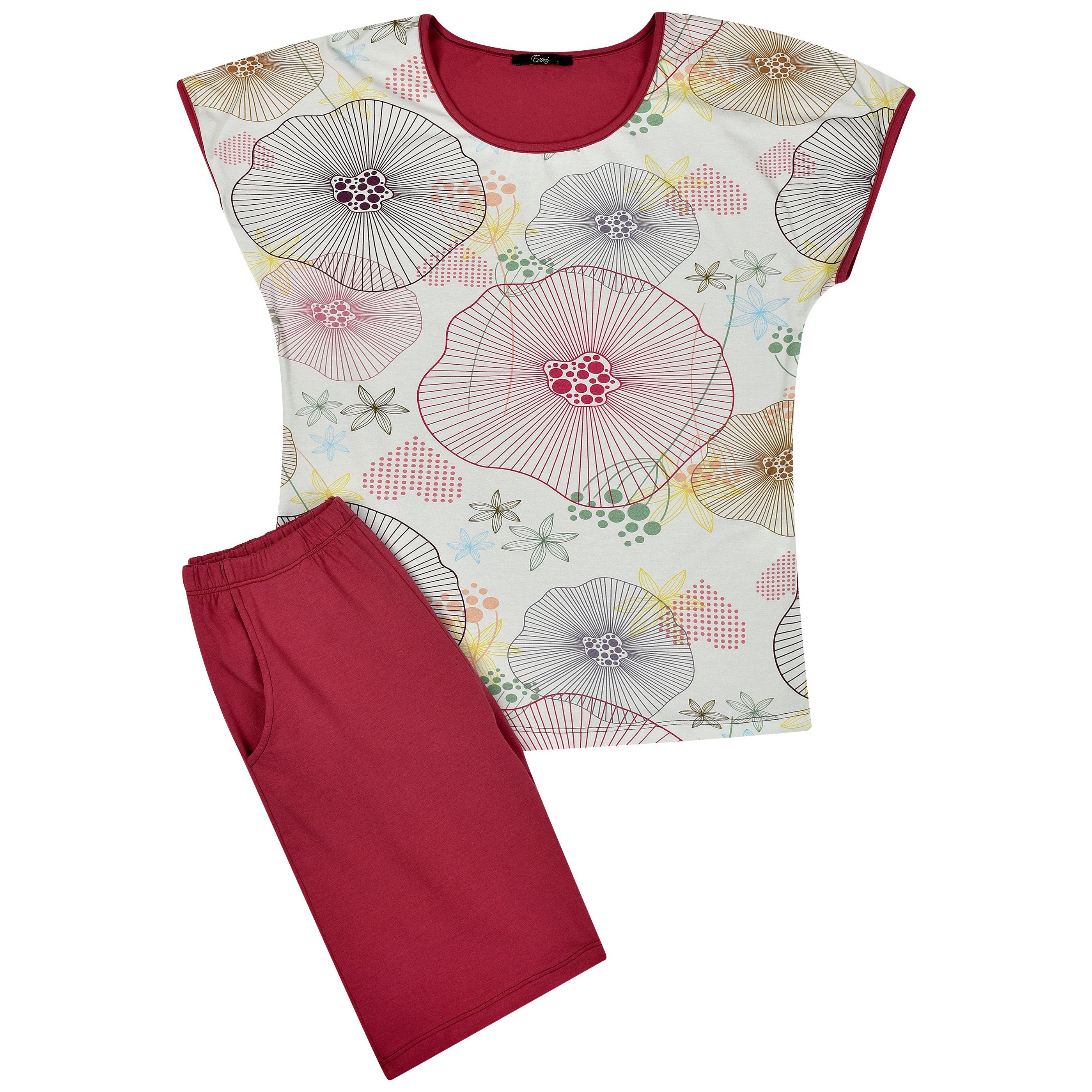 Evoni Pyjama Set Schlafanzug kurz günstig online kaufen