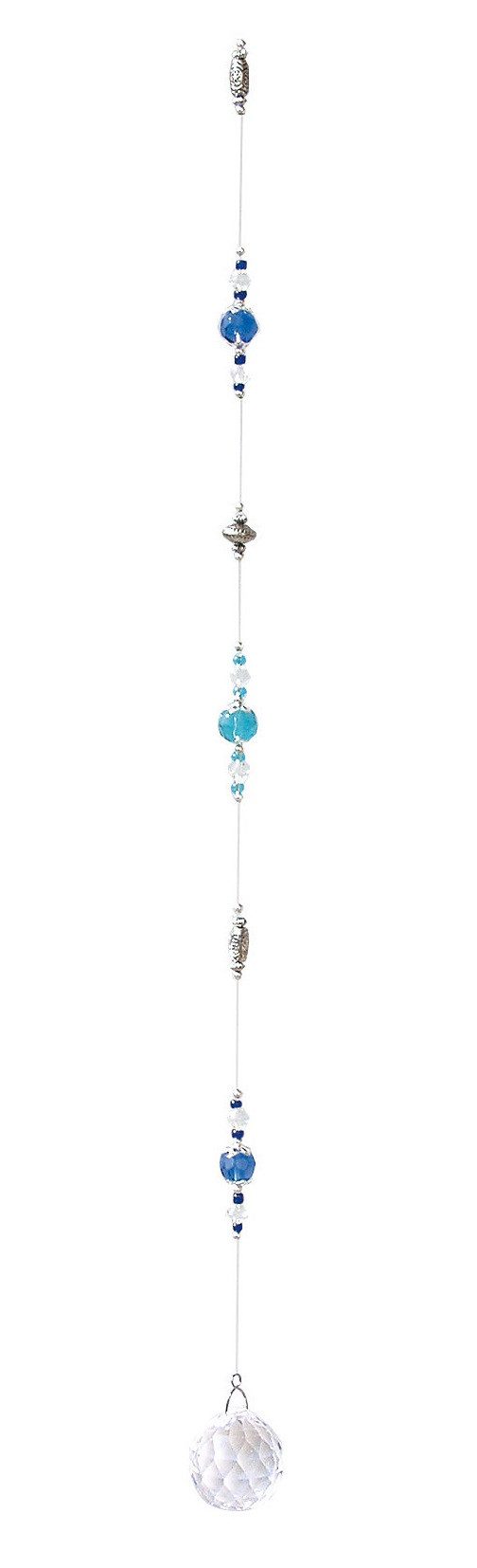 Saraswati Hängedekoration Suncatcher aus Glas und Metall mit 30mm Bleikristall Kugel > 30% PbO