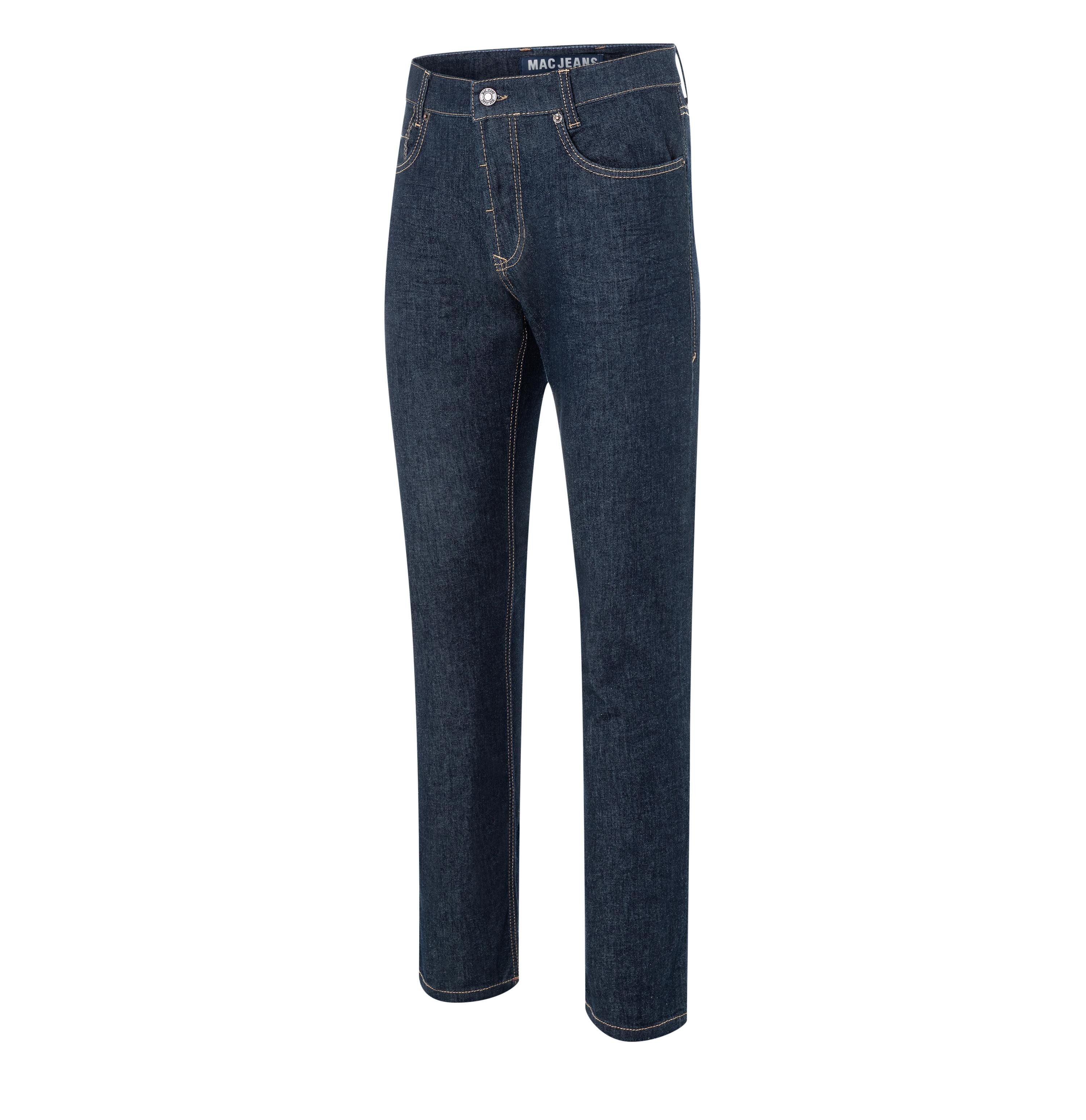 Dark 5-Pocket-Jeans Light Weight Arne H702 Blue Denim, Sommerjeans leichte MAC Rinsed