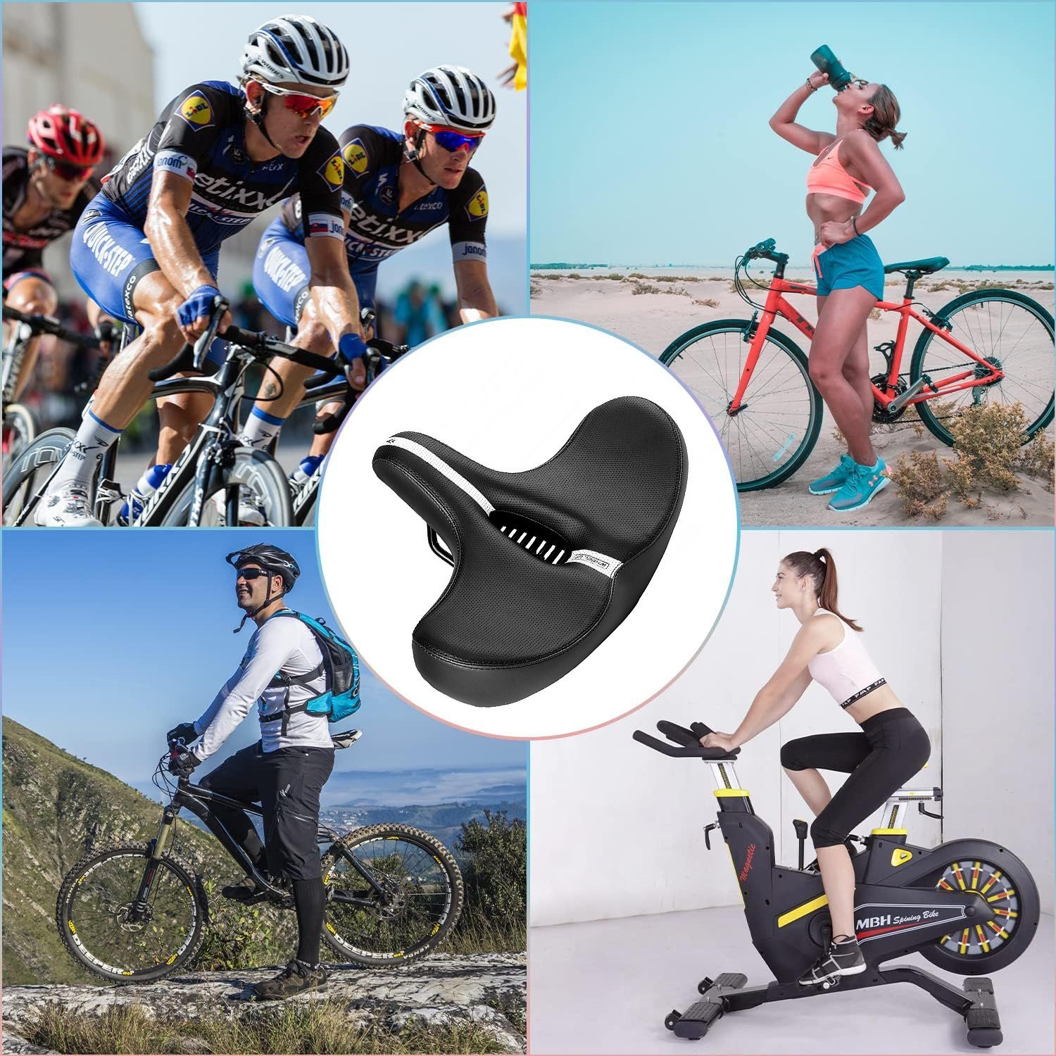 Fahrradsattel Bequem Ergonomisch OSTWOLKE Bike (1-tlg) Mountainbike Fahrradsitz für Fahrradsattel