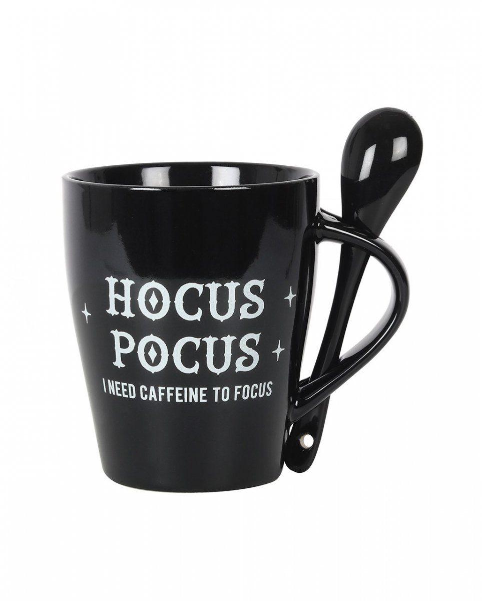 Horror-Shop Geschirr-Set Hocus Pocus Keramik Gothic Löffel Tasse Lieblings mit als