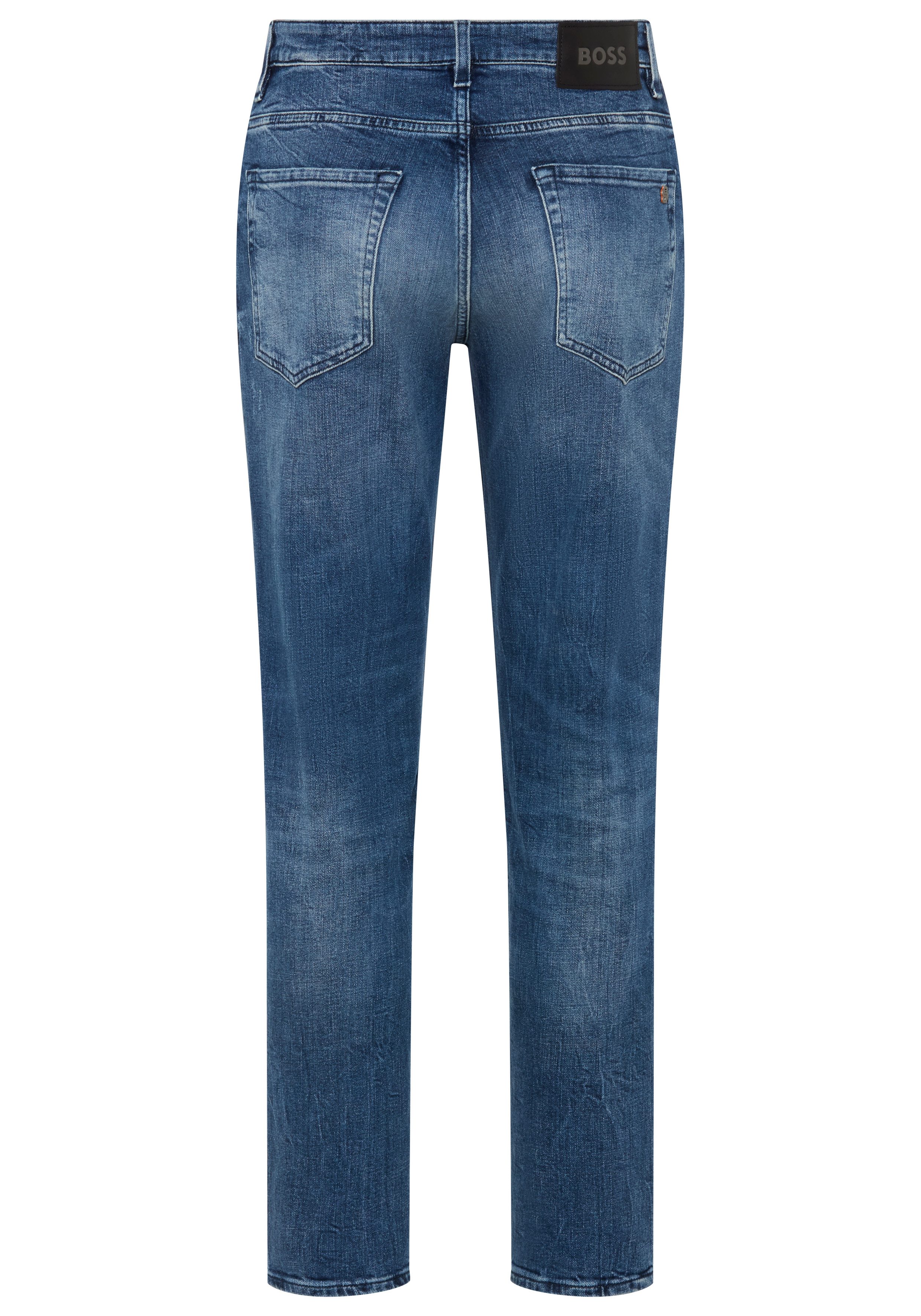 BOSS ORANGE 5-Pocket-Jeans RE.MAINE Regular Fit, Baumwoll-Mix, used washed – Bild 2 von 2