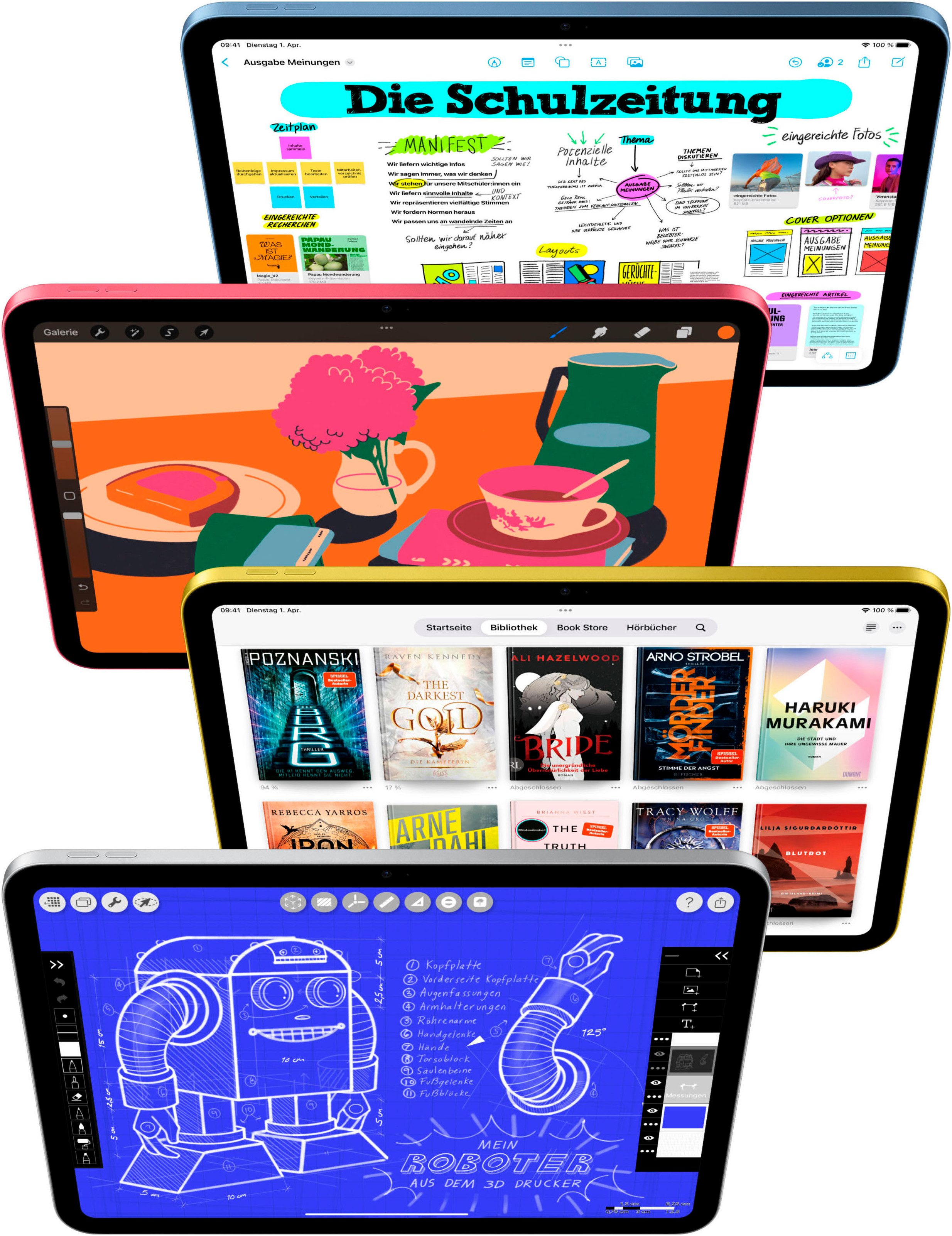 Apple 11" iPad Wi-Fi + Cellular (2025) Tablet (10,86", iPadOS, 5G)