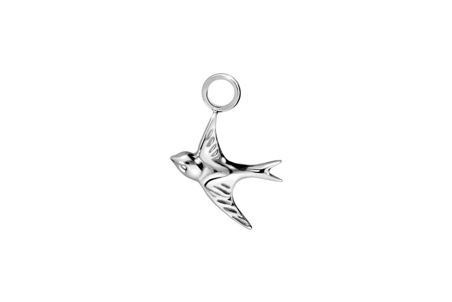 PIERCINGLINE Piercing-Set Chirurgenstahl Anhänger für Clicker SCHWALBE (Piercing-Anhänger, 1-tlg)
