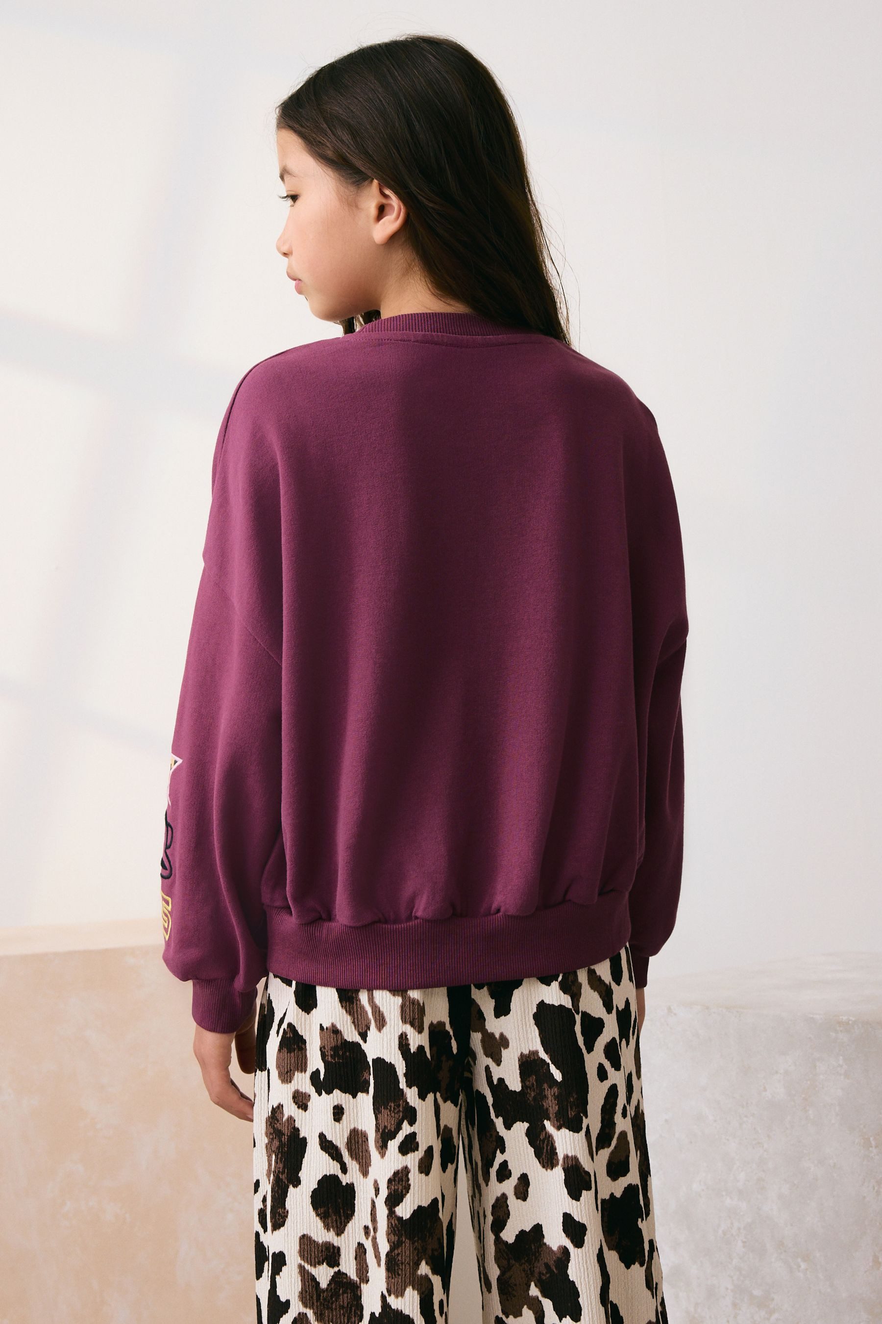 Next Sweater Langärmeliges Sweatshirt mit Grafik (1-tlg)