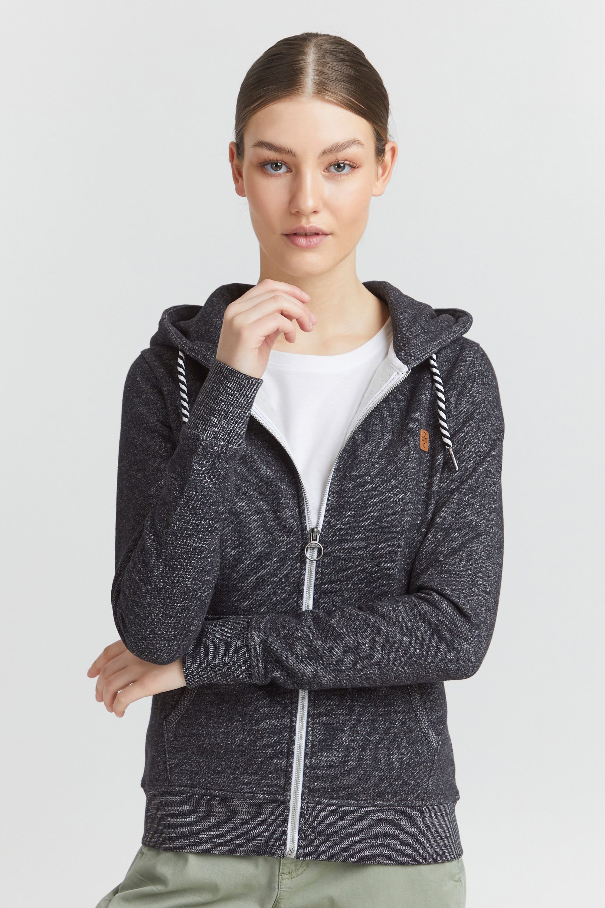 OXMO Kapuzensweatjacke OXCelia Sweatshirtjacke mit Kapuze günstig online kaufen