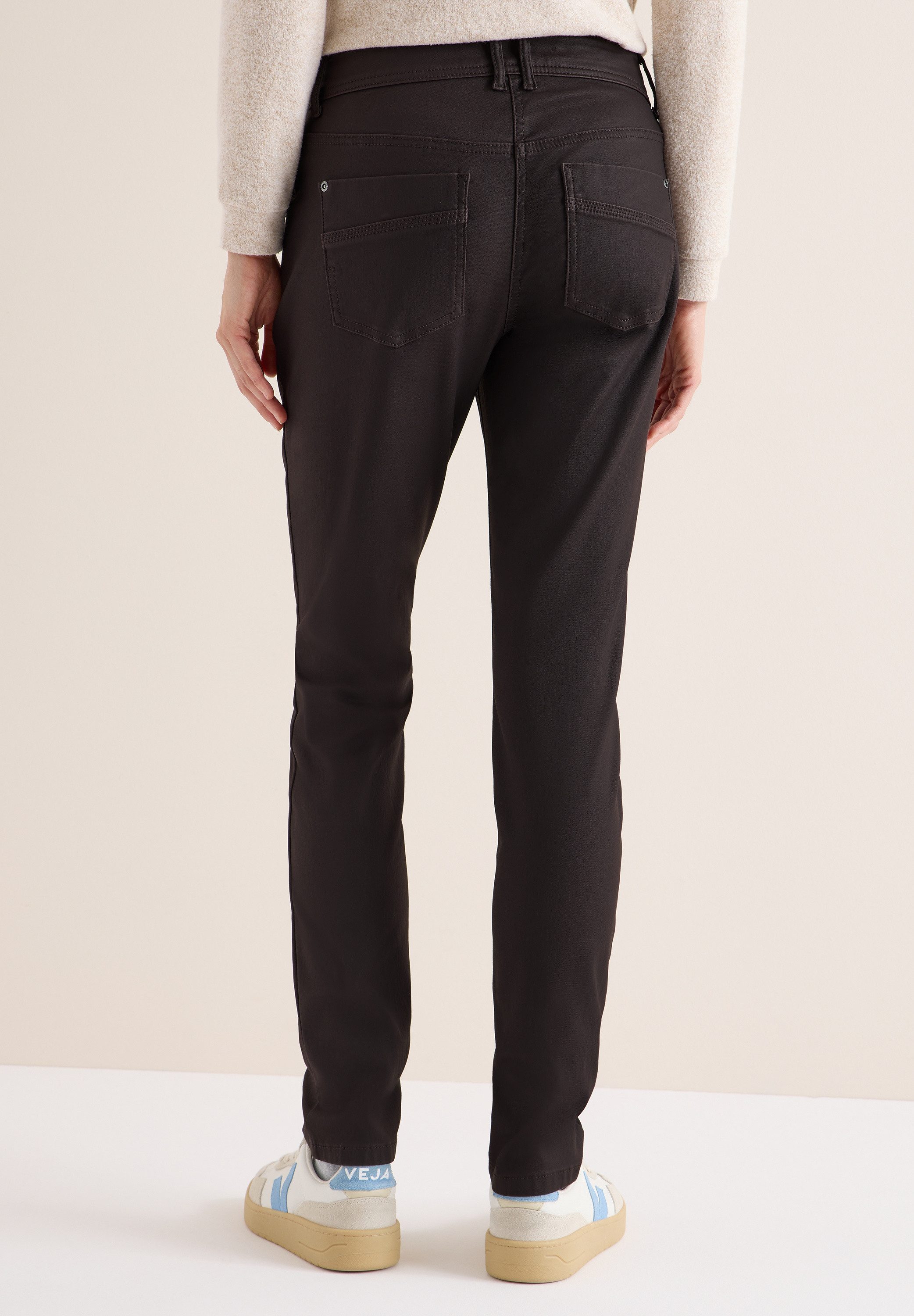 STREET ONE 5-Pocket-Hose mit leichtem Glanz günstig online kaufen