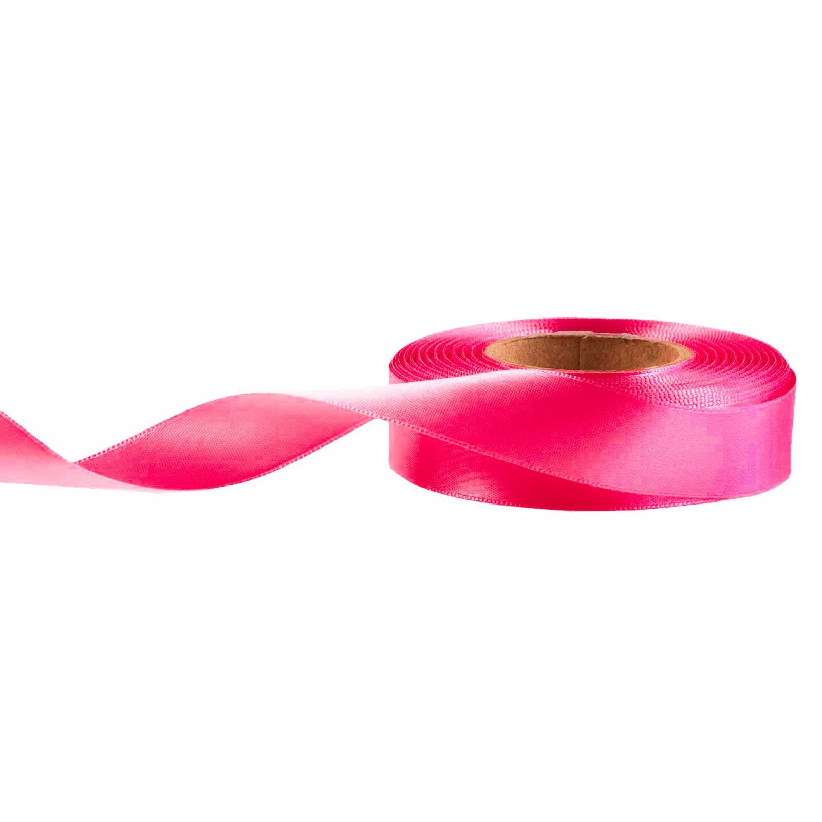 maDDma Geschenkband 20m Satinband beidseitig 24mm, Dekoband Geschenkband, magenta