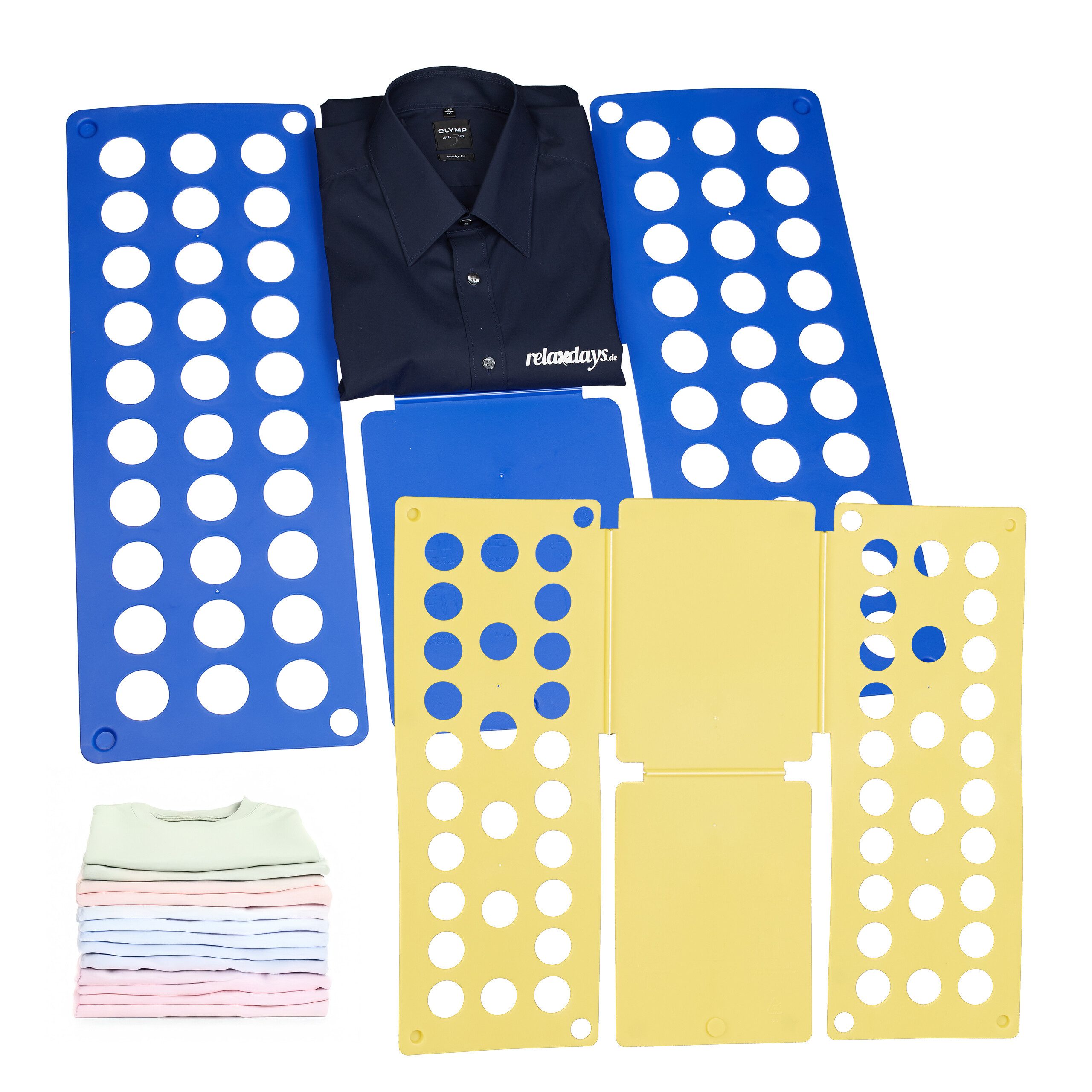 relaxdays Сортувальники білизни Faltbrett 2er Set für Kleidung (2 St)