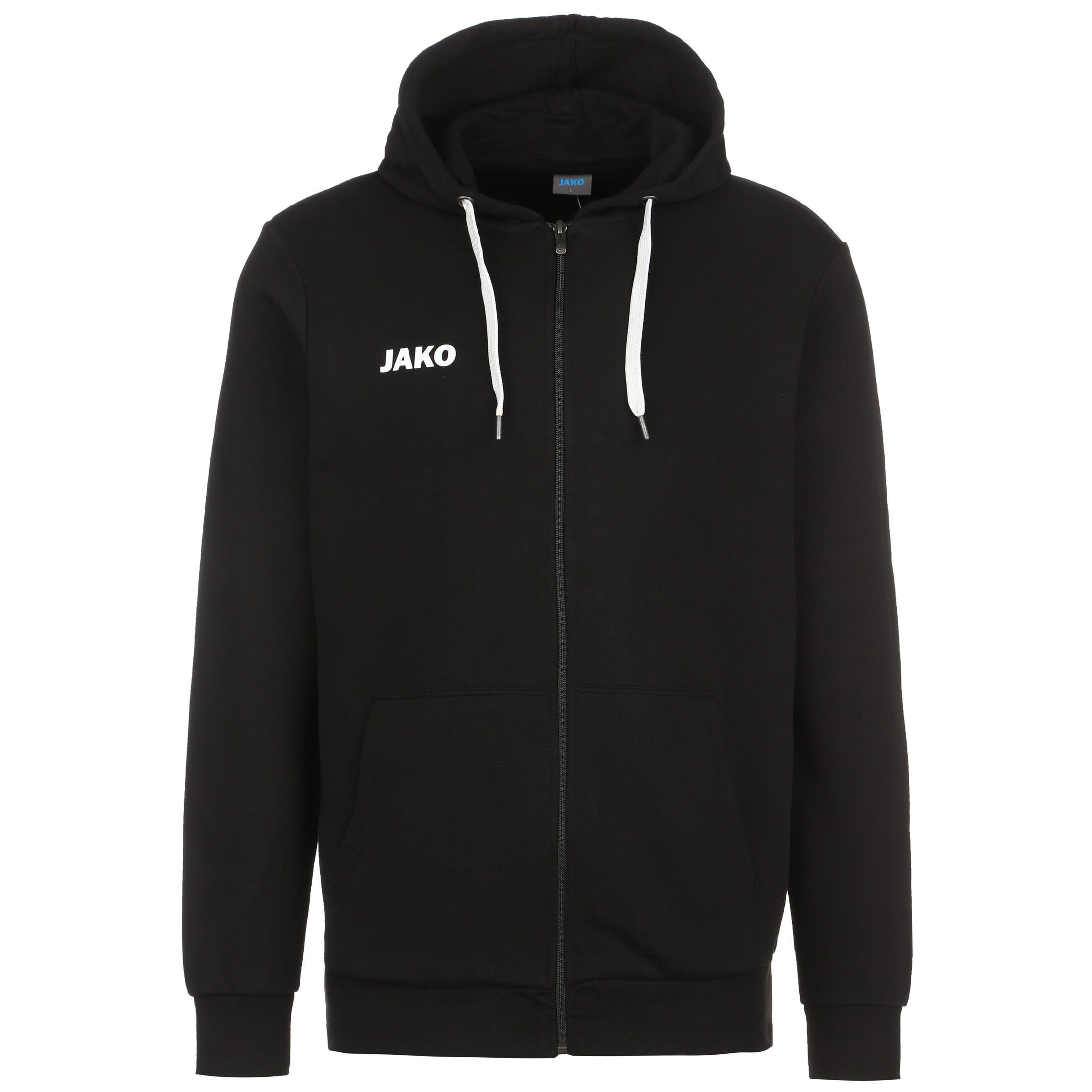 Base Jako Sweatjacke Herren Kapuzensweatjacke schwarz