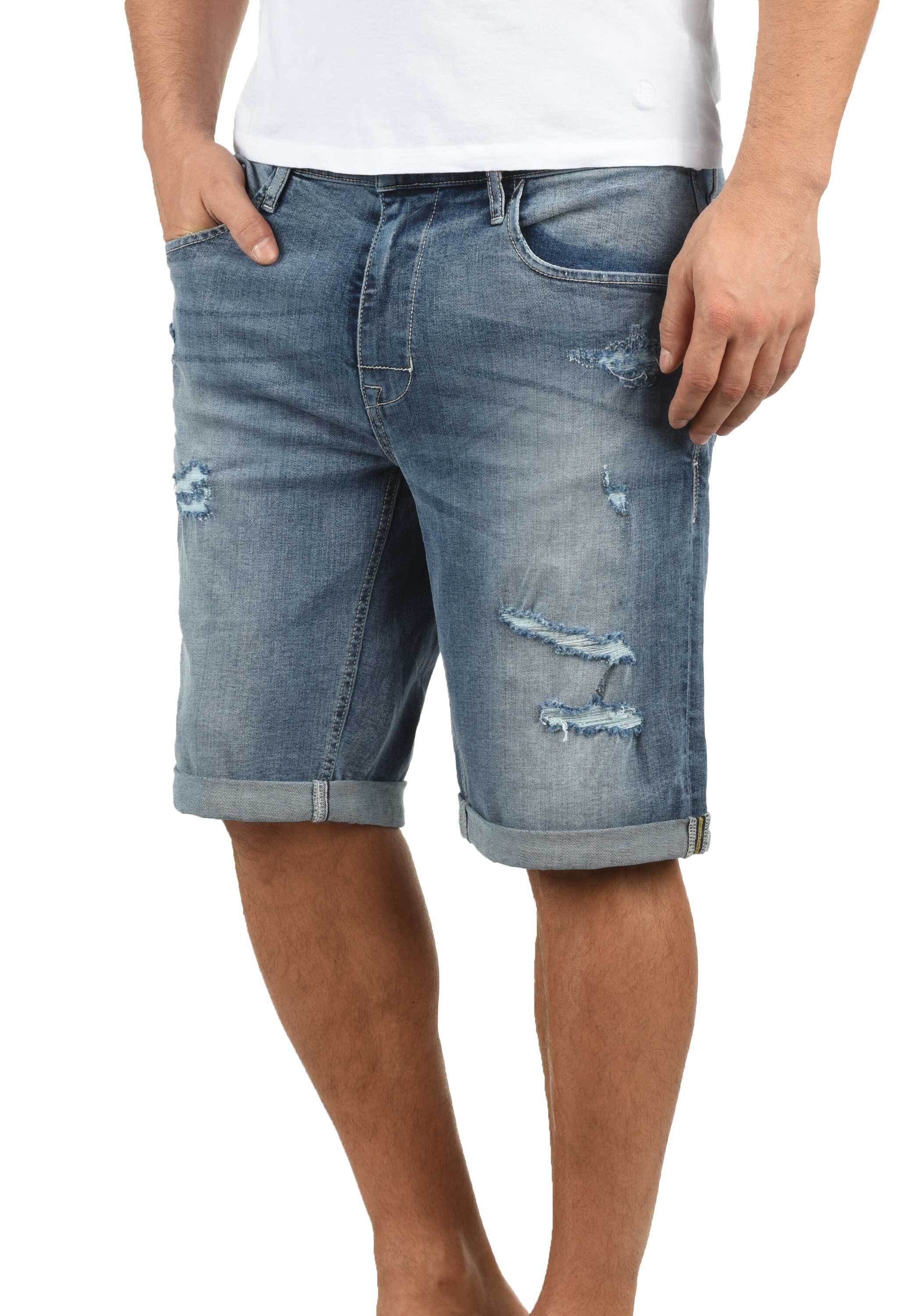 Blend Jeansshorts BHDeniz Stilvolle 5-Pocket-Jeansshorts mit Destroyed-Effe günstig online kaufen