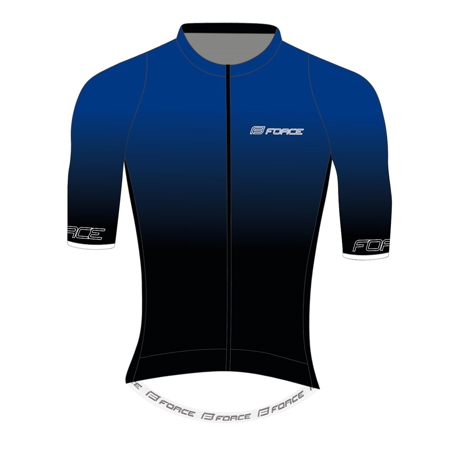 FORCE Radtrikot Trikot Force TEAM PRO 2 schwarz-blau %%%
