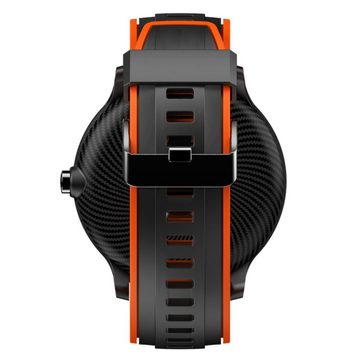 MANTA SWT05BP Pulsuhr Fitness Tracker - Armbanduhr Smartwatch (1,3 Zoll), Misst Blutdruck, Puls, Herzfrequenz, Kalorien & Co.