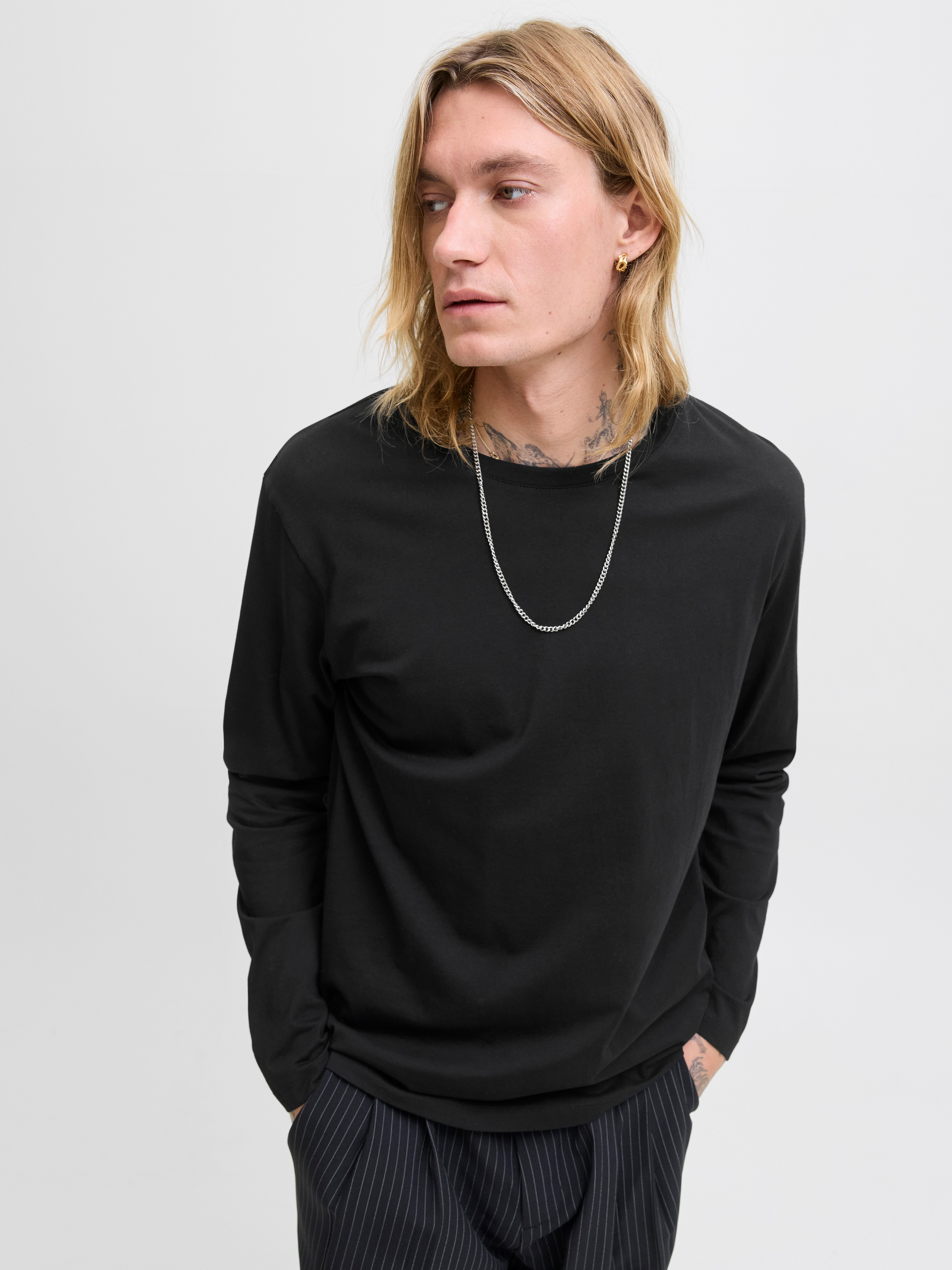 Jack & Jones Rundhalsshirt JJEORGANIC BASIC TEE LS O-NECK NOOS günstig online kaufen