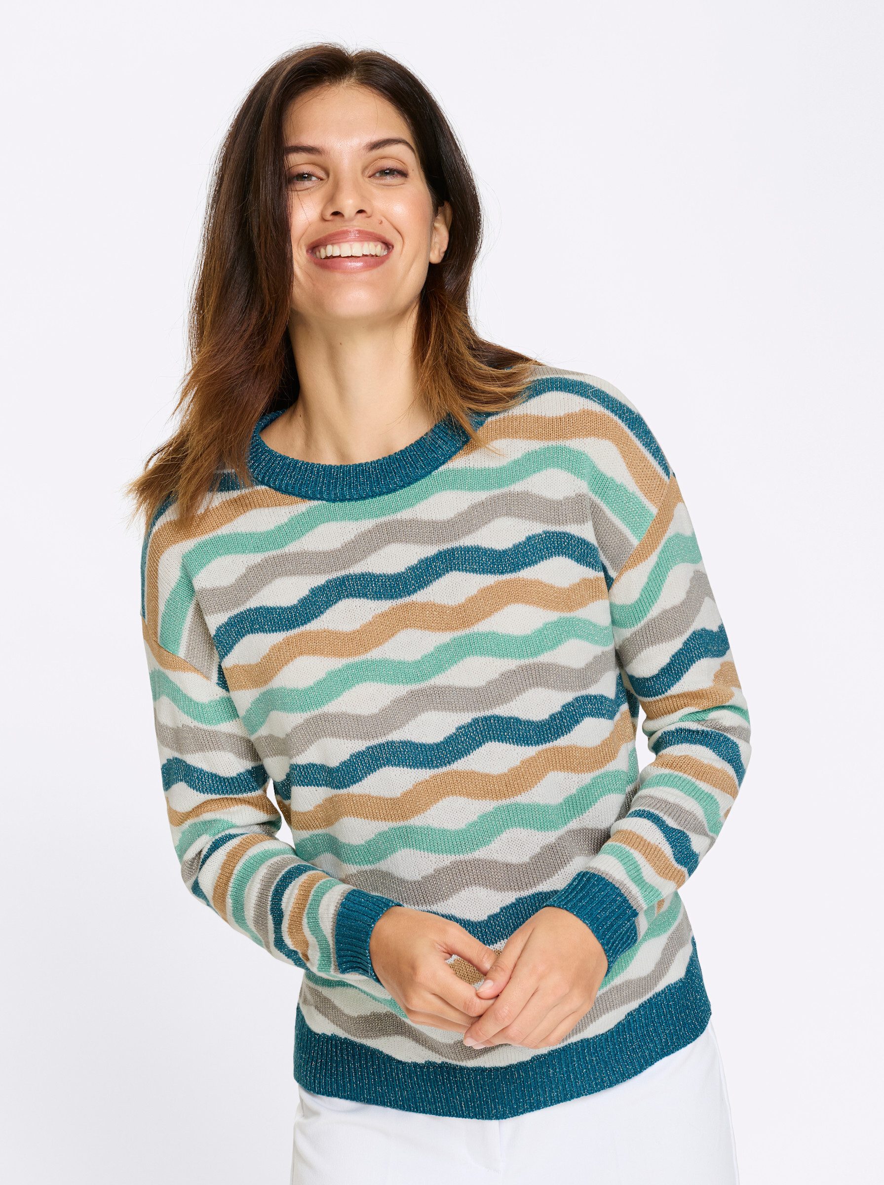 Strickpullover Pullover Langarm Struktur