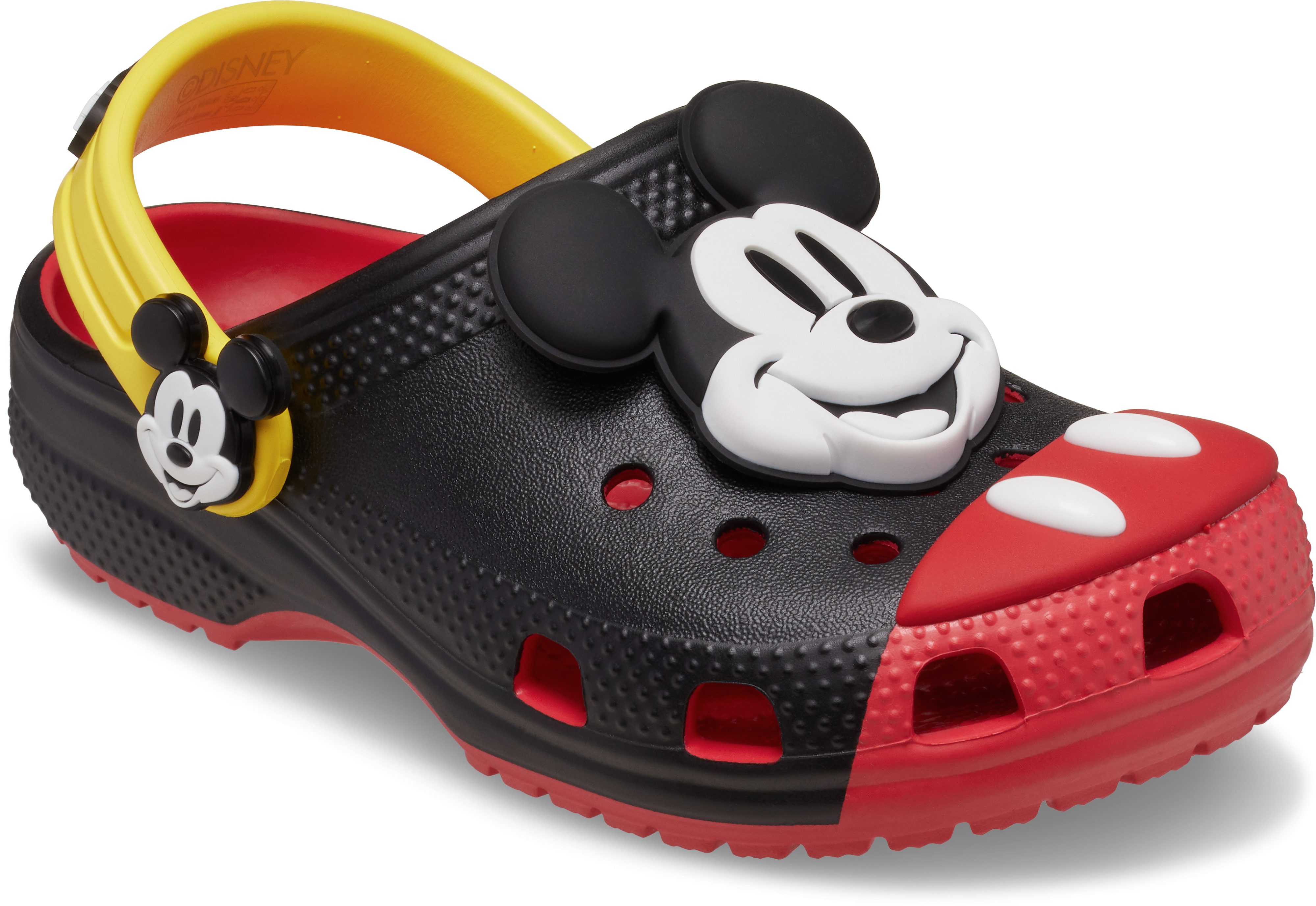 Crocs Mickey Mouse Classic Clog K Clog Sommerschuh, Hausschuh, Strandschuh mit schwenkbarem Fersenriemen