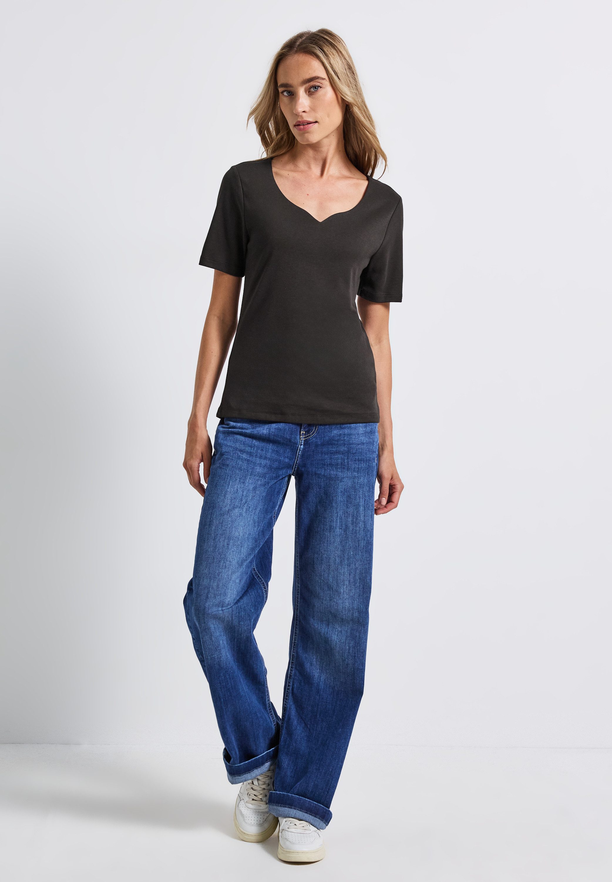 STREET ONE T-Shirt im soften Baumwoll-Mix