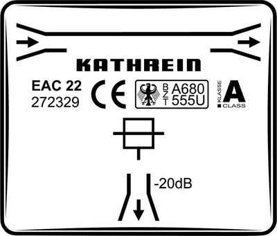 Kathrein »Kathrein EAC 22 SAT-Abzweiger 1-fach« SAT-Receiver