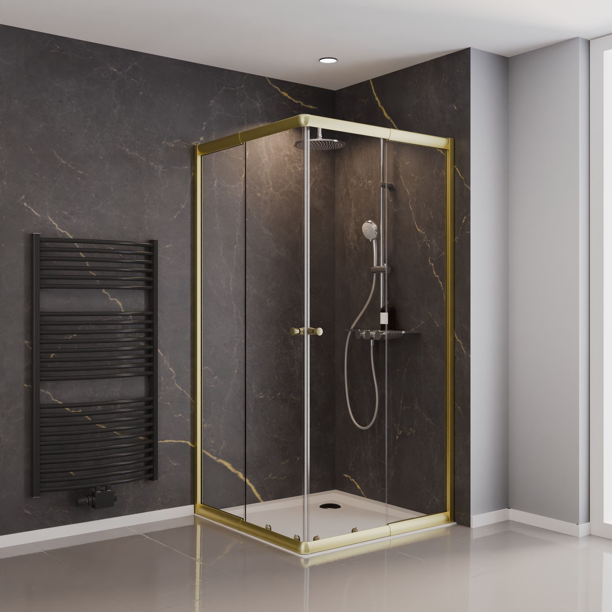 Schulte Eckdusche Sunny, variabler Verstellbereich 75x75 günstig online kaufen