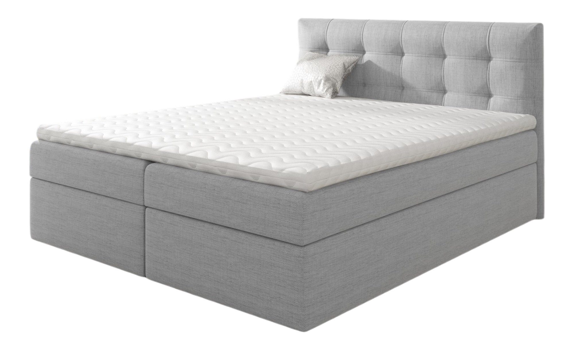 Fun Möbel Boxbett Schlafzimmerbett OVIEDO XL in Überlänge (inkl. Bettkästen, inkl. Kaltschaumtopper), Überlänge (220cm)
