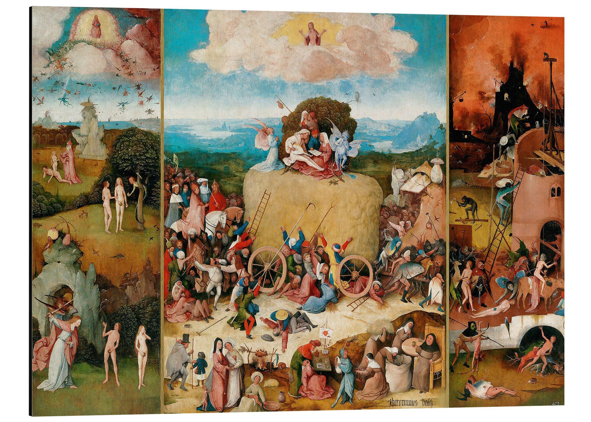 Alu-Dibond-Druck Hieronymus Bosch