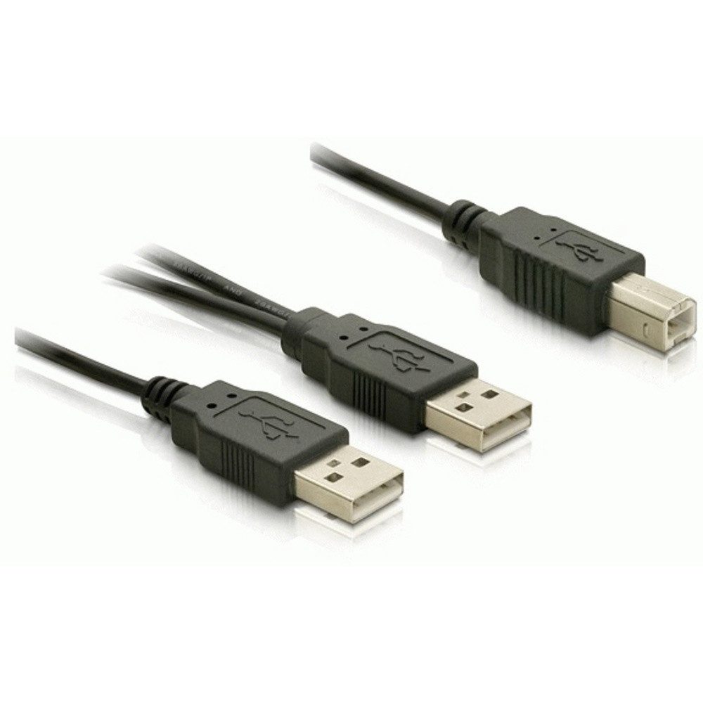 Delock Delock USB-Kabel USB-B Stecker, USB-A Stecker 1.00 m Schwarz 82394 USB-Kabel, (100.00 cm)