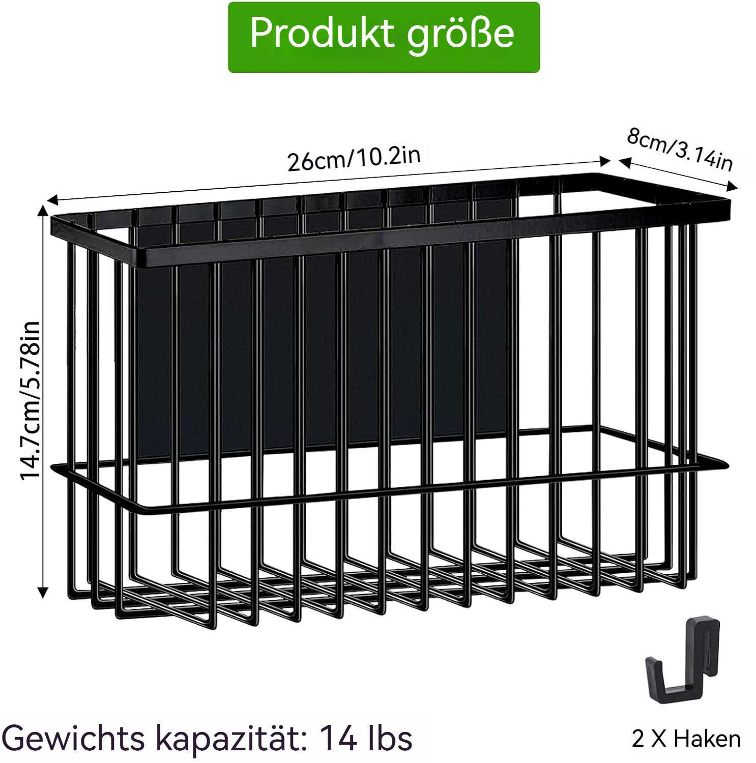 BlingBin Hängeaufbewahrung Magnetischer Metallkorb-Organizer, magnetisches günstig online kaufen