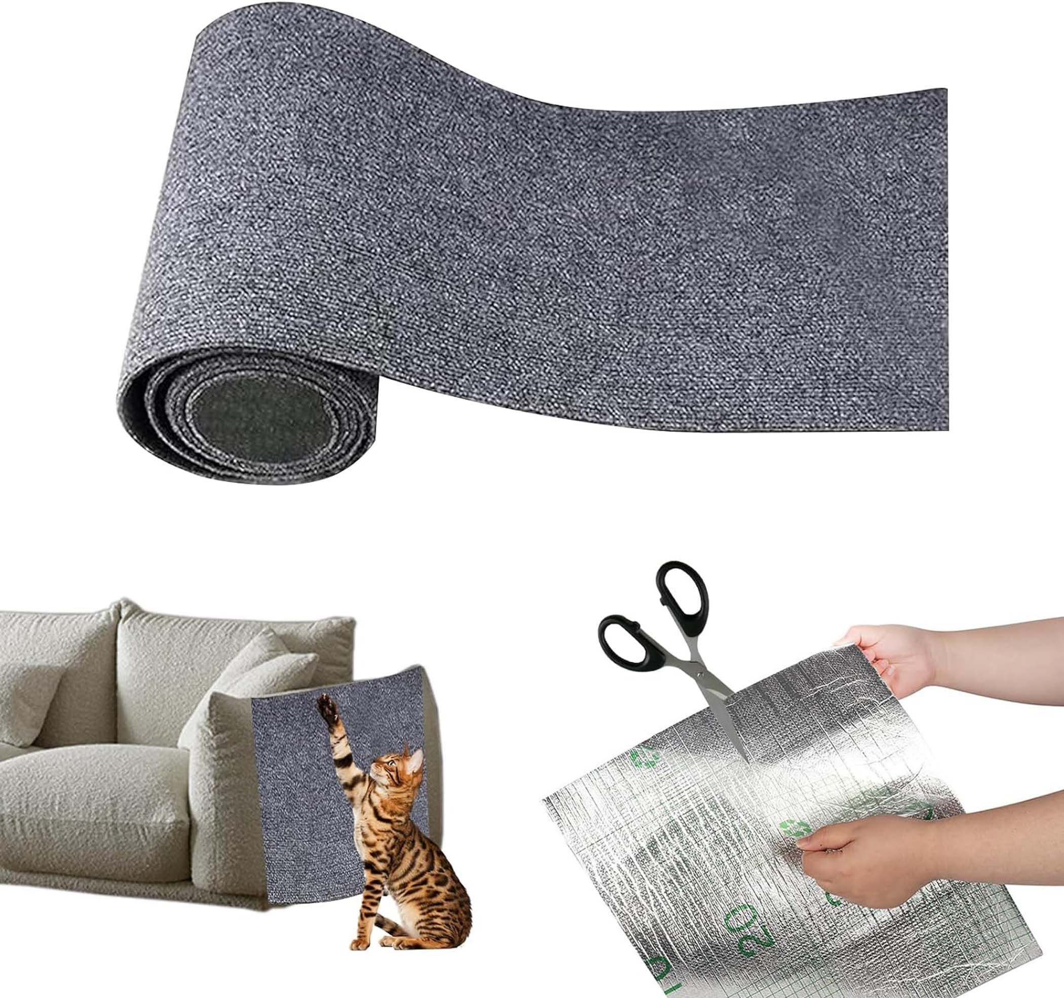 Coonoor Kratzmatte Katze Wand Selbstklebend Kratzschutz Sofa Katze, Kratzteppich Ecke DIY