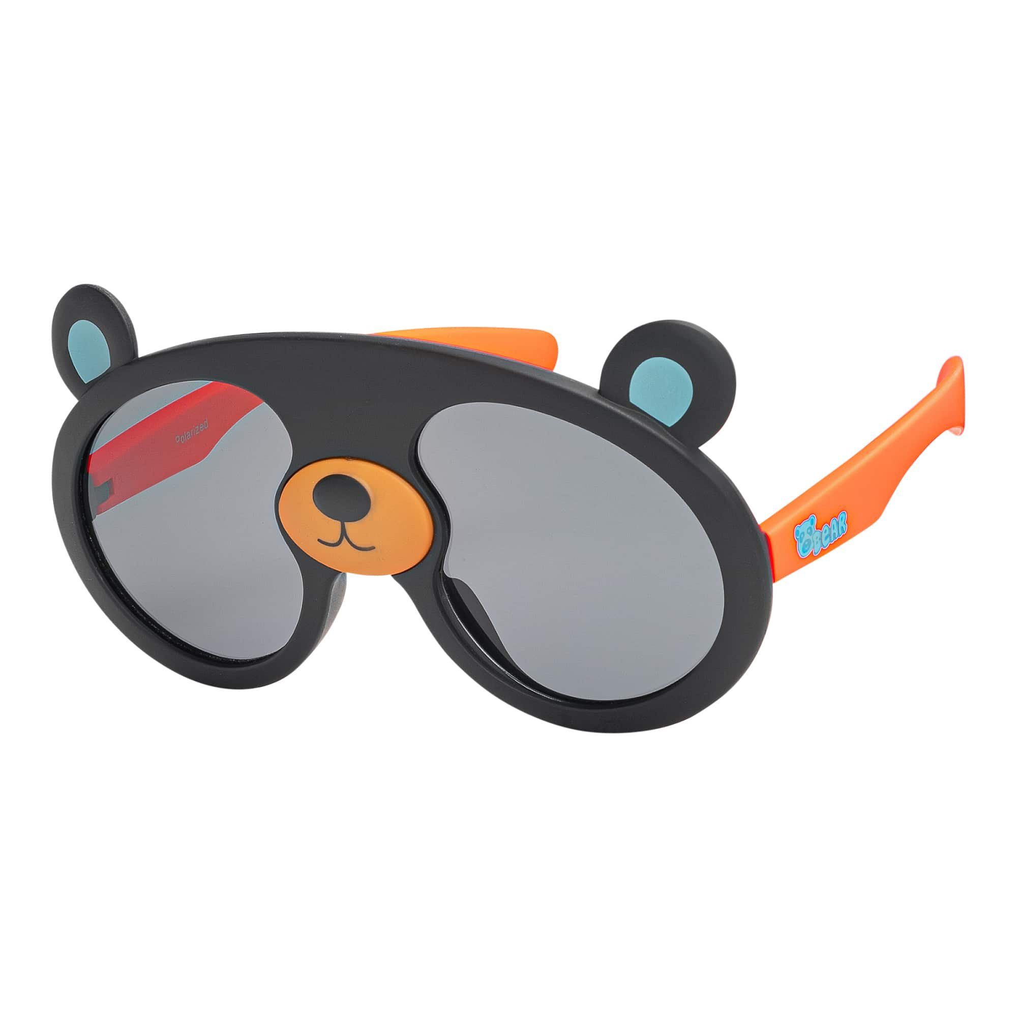 BEZLIT Jungen Schwarz-Orange polarisierten mit Sonnenbrille Kinder Eyewear Linsen Mädchen Sonnenbrille (1-St) Designer
