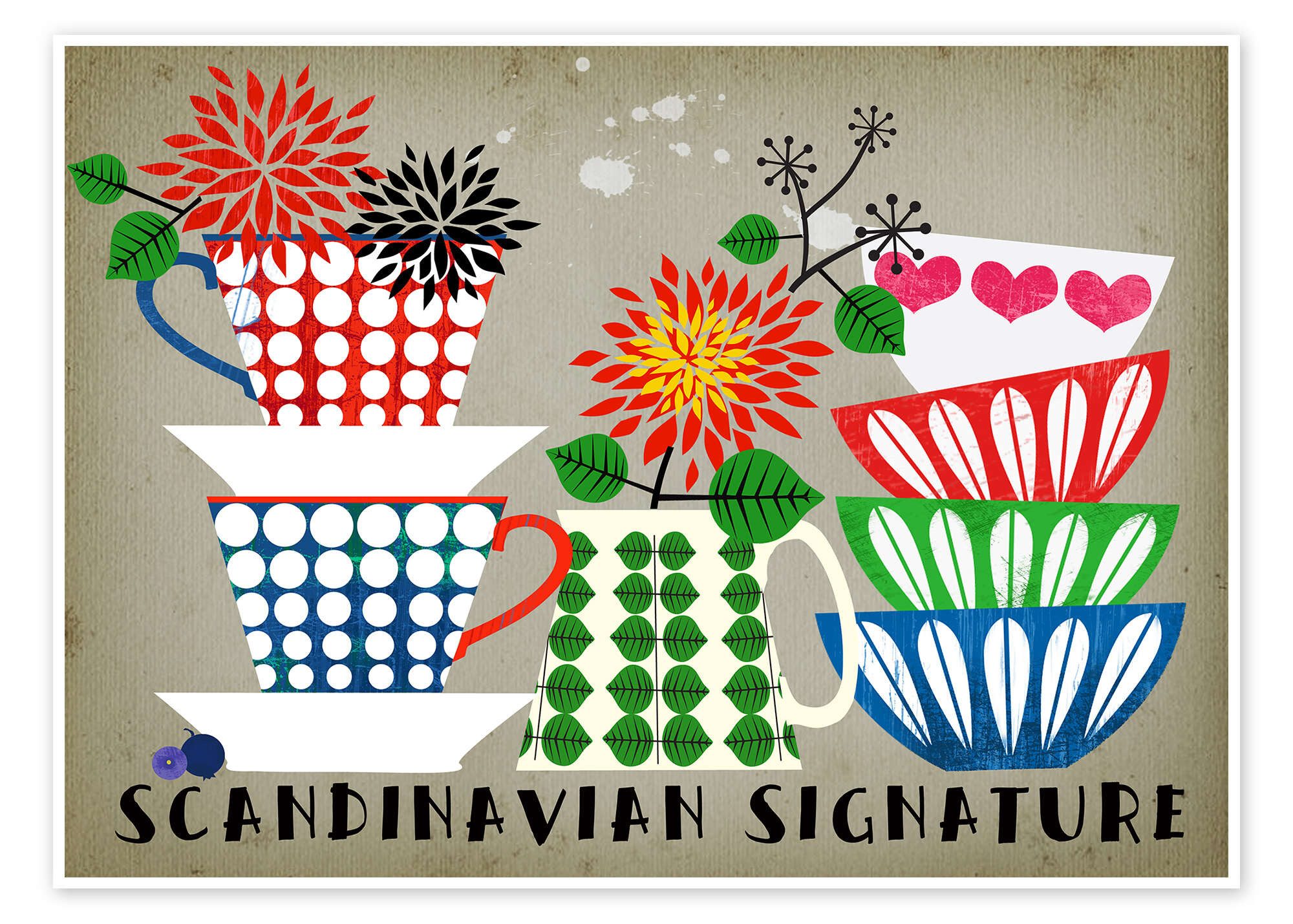 Posterlounge Wandbild Scandinavian Signature, Tori Taika, erhältlich als Poster, Leinwandbild, Wandsticker oder Acrylglasbild