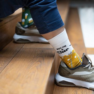 Soxo Socken Bier Socken Herren (1-Paar, 1 Paar) Lustige Geschenke Für Männer 40-45EU