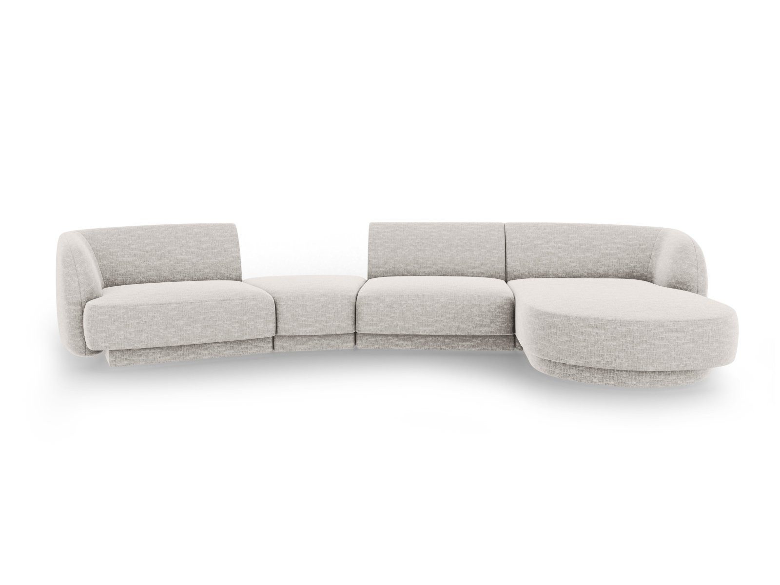 Micadoni Sofa Miley, modular mit Recamiere 4-Sitzer