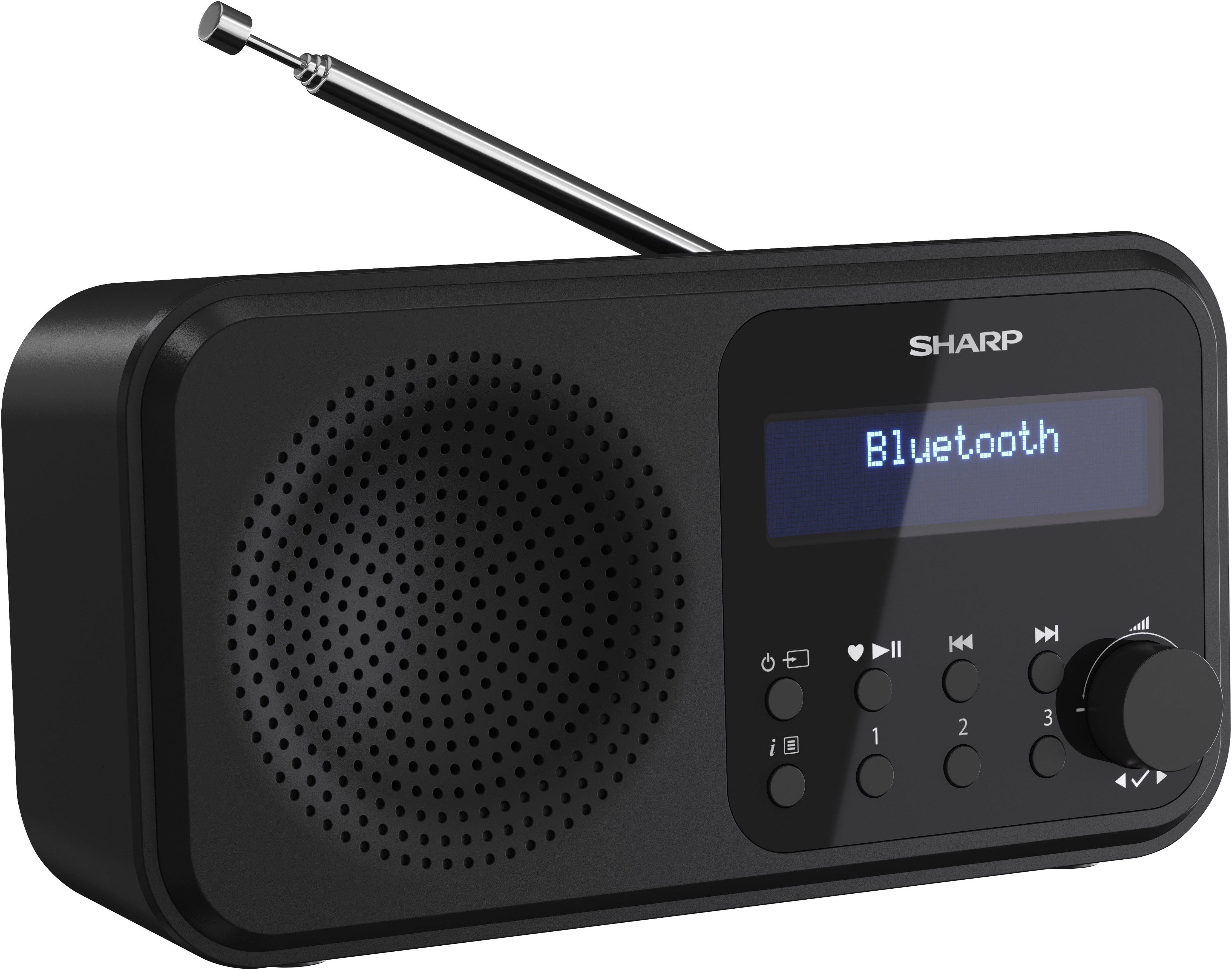 Sharp DR-P420 Radio (Digitalradio (DAB), FM-Tuner mit RDS, 2 W)
