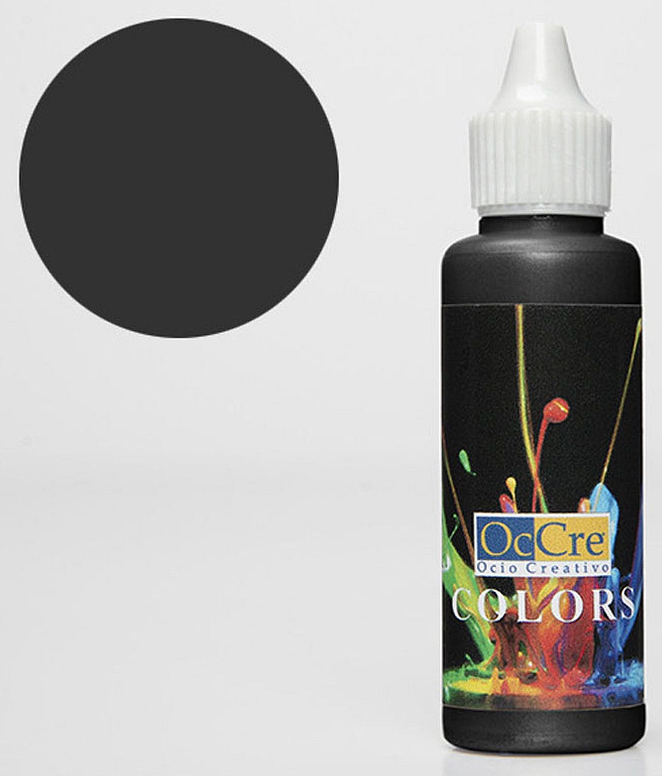 OcCre Modellbausatz Ocolor Black 30 ml EOL, (Bastelbedarf, 1-tlg., Oberflächenbehandlung), Made in Europe