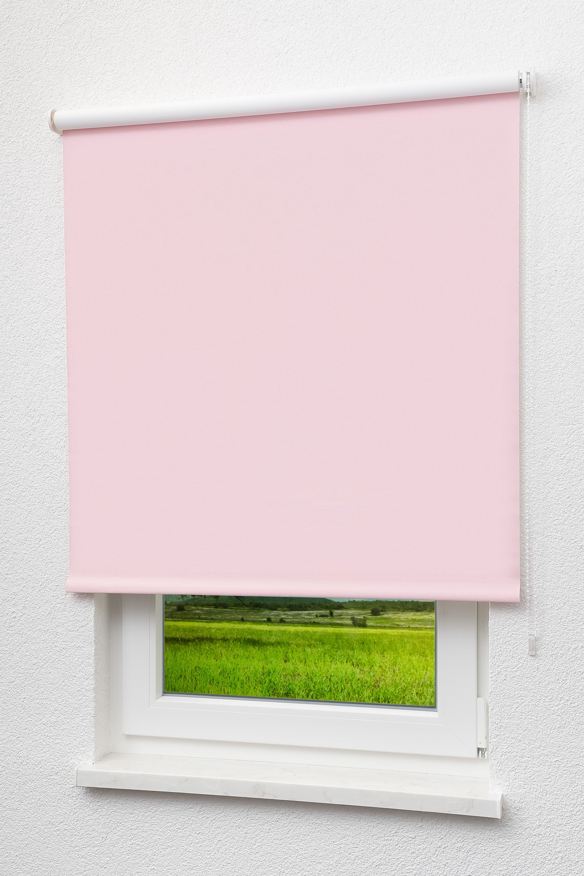 Verdunklungsrollo Qualitätsrollo abdunkelnd Rosa