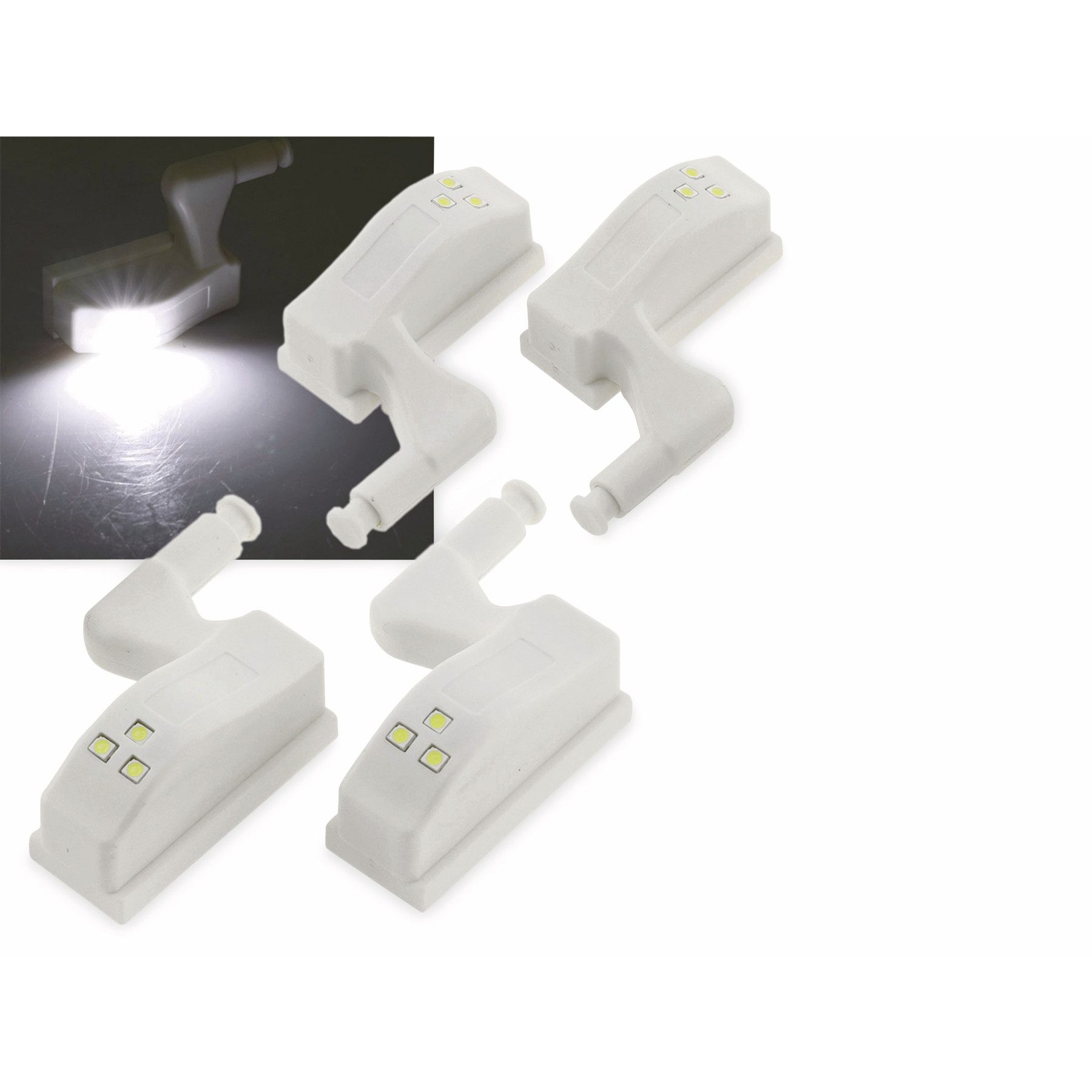 ChiliTec Aufbauleuchte CHILITEC LED-Schrankleuchte 23106, 4er-Set, günstig online kaufen