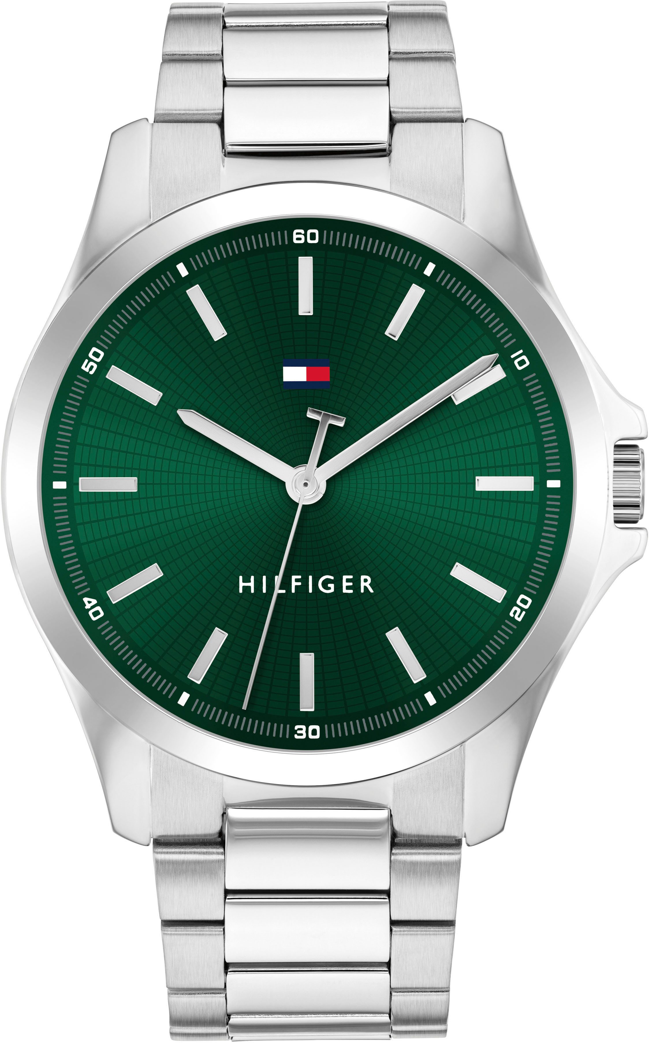 Tommy Hilfiger Quarzuhr BRUCE 1710672, Armbanduhr, Herrenuhr, Edelstahlarmb günstig online kaufen