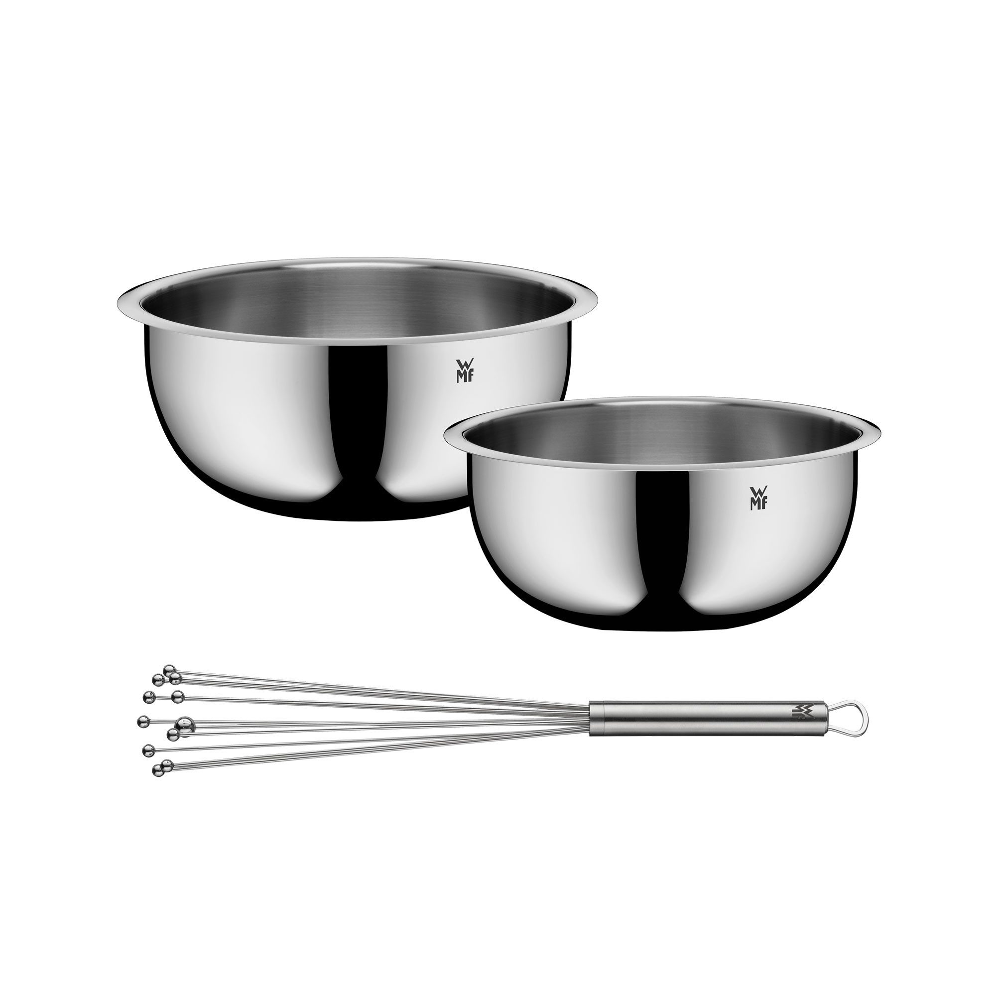 WMF Schüssel Set Gourmet 2-teilig, 22 und 24 cm und Rührblitz Profi Plus