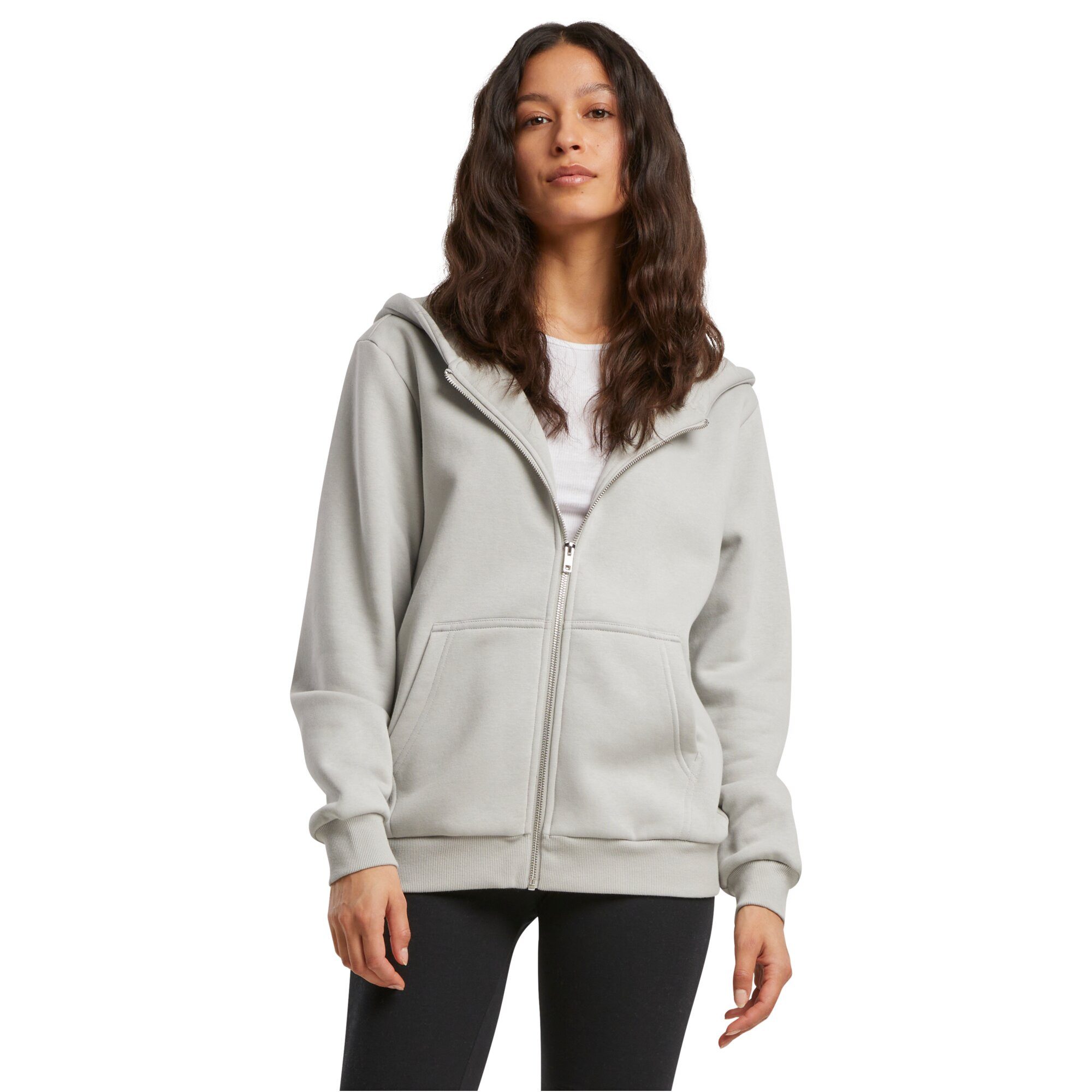 Build Your Brand Kapuzensweatjacke Build Your Brand Ladies Fluffy Zip Hoody (Zip Hoody, Kapuzenjacke, Sweatjacke, Zip Hoody)