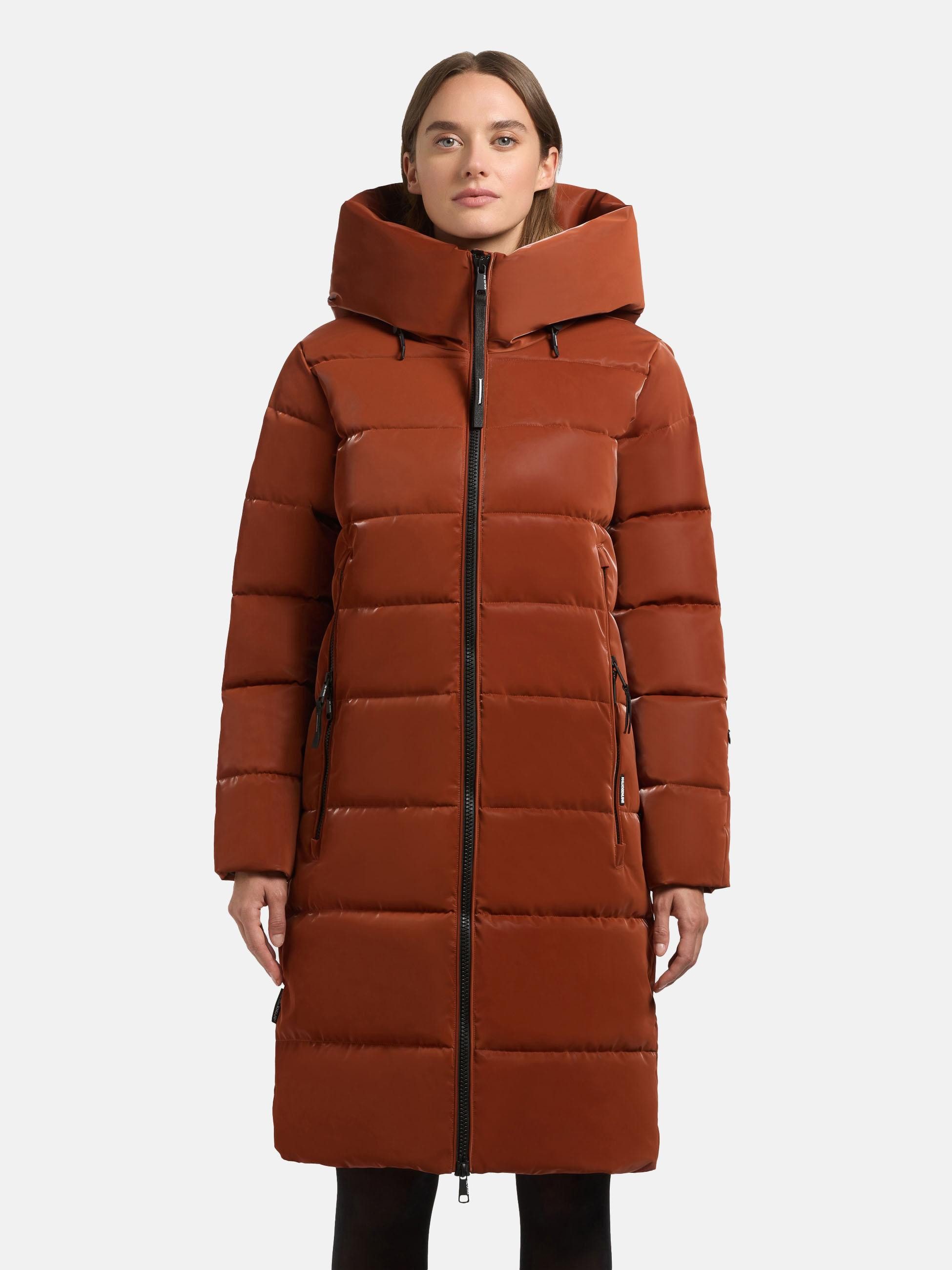 khujo Steppmantel Jilias6 Shiny Wintermantel aus einem auffällig glänzendem Material