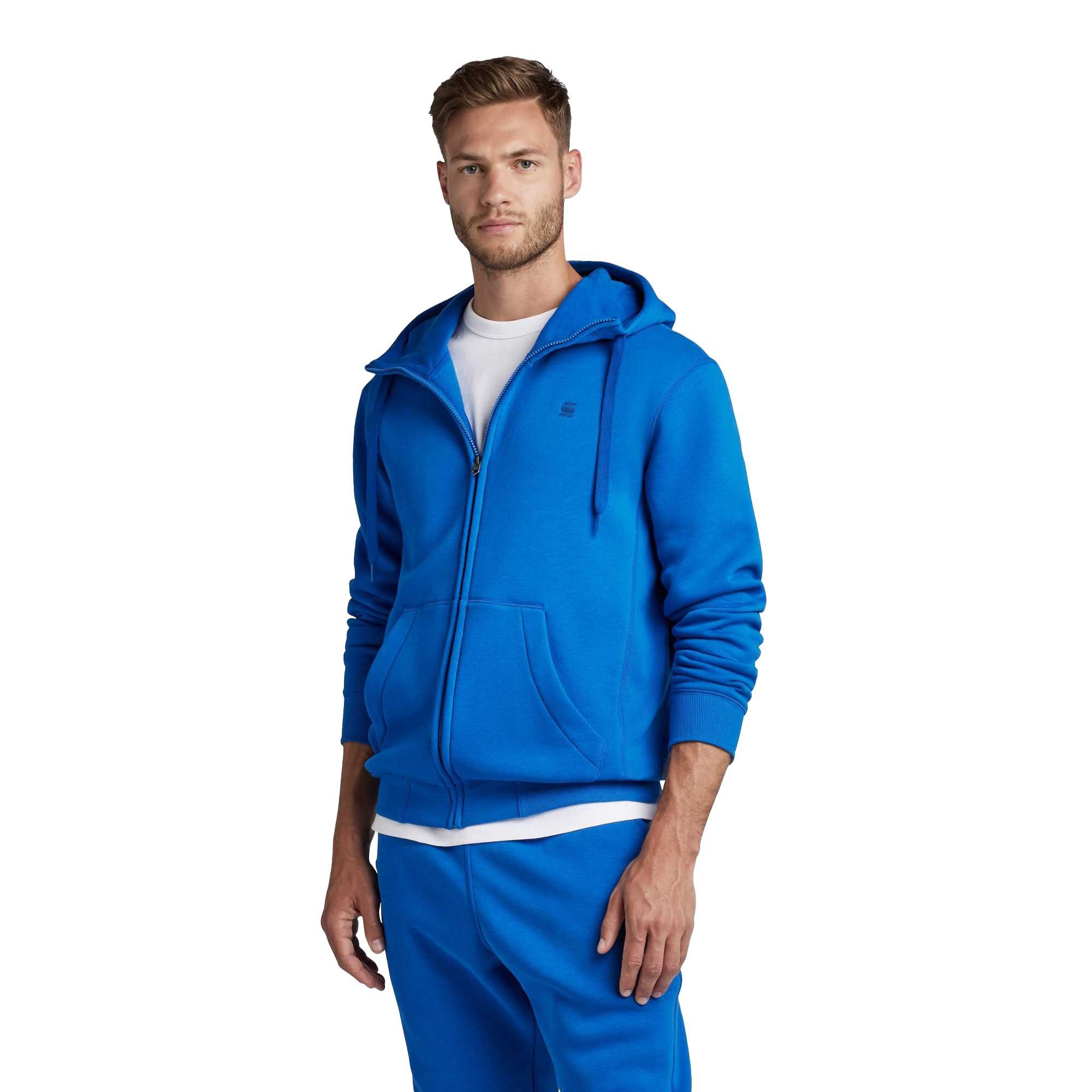 Sweatshirt Sweat-Jacke Blau G-Star RAW Core, (Lapis Premium Herren - Loungewear Blue)